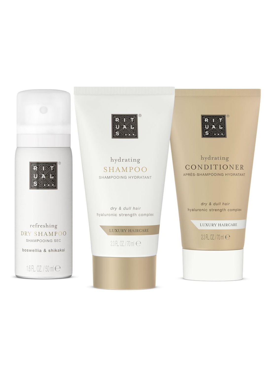 Rituals Hair Care Set - haarverzorgingsset - voorkant beige