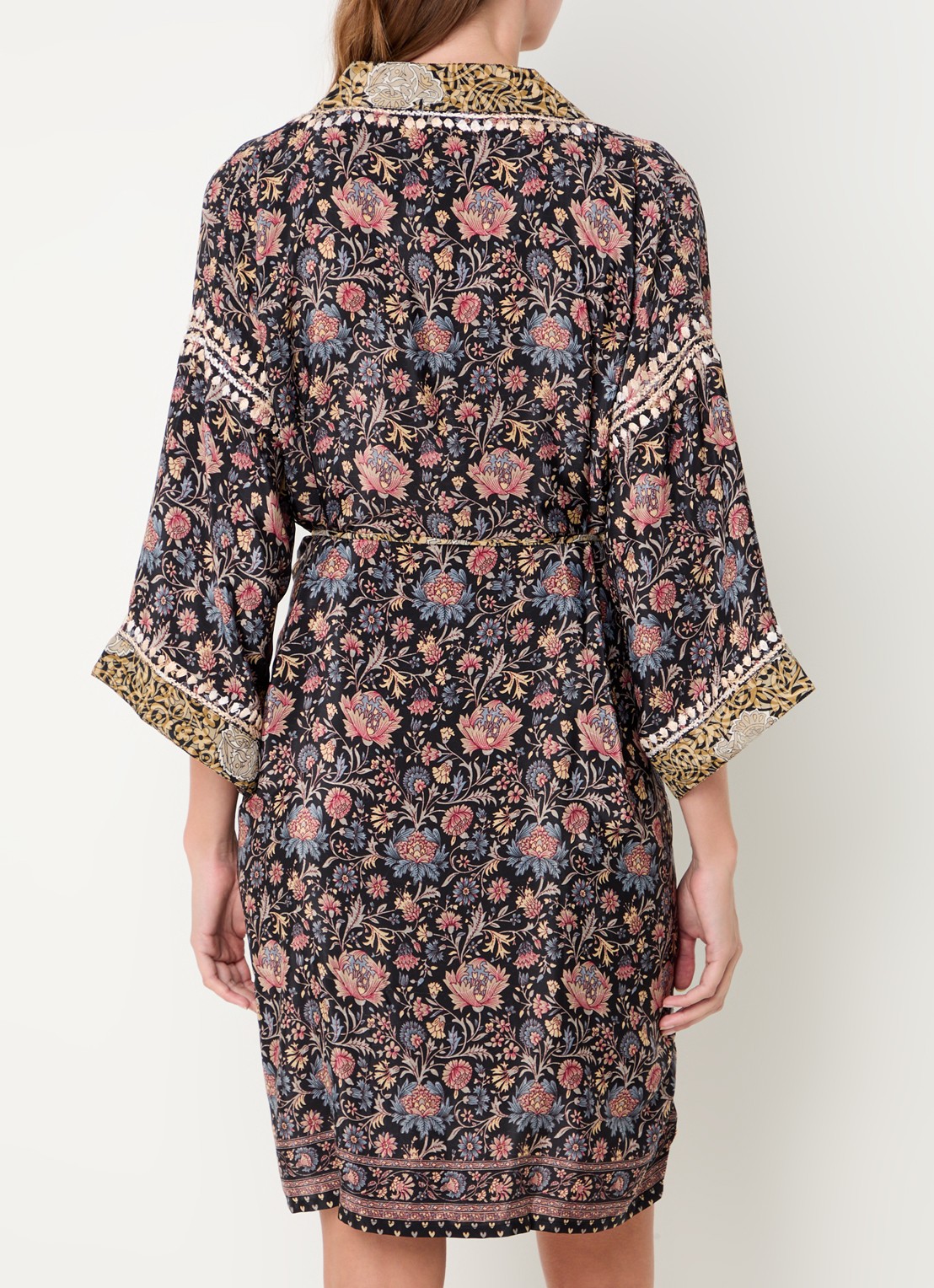 Rituals Jaypur kimono met print - achterkant 3 zwart
