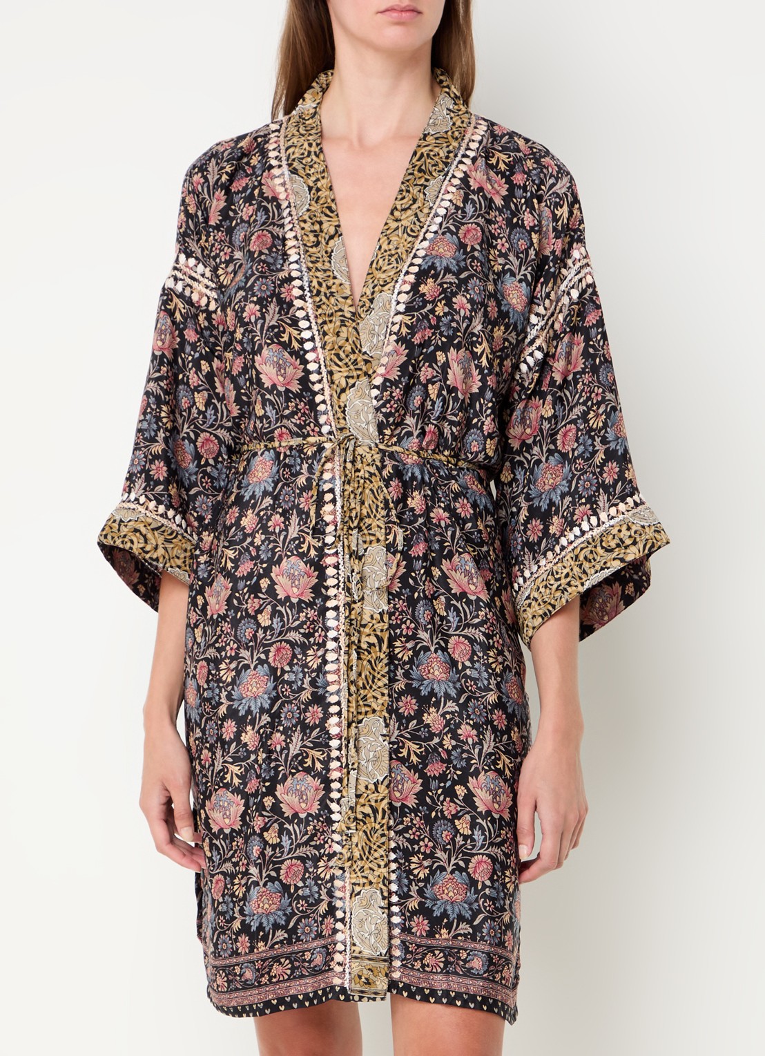 Rituals Jaypur kimono met print - detail 4 zwart