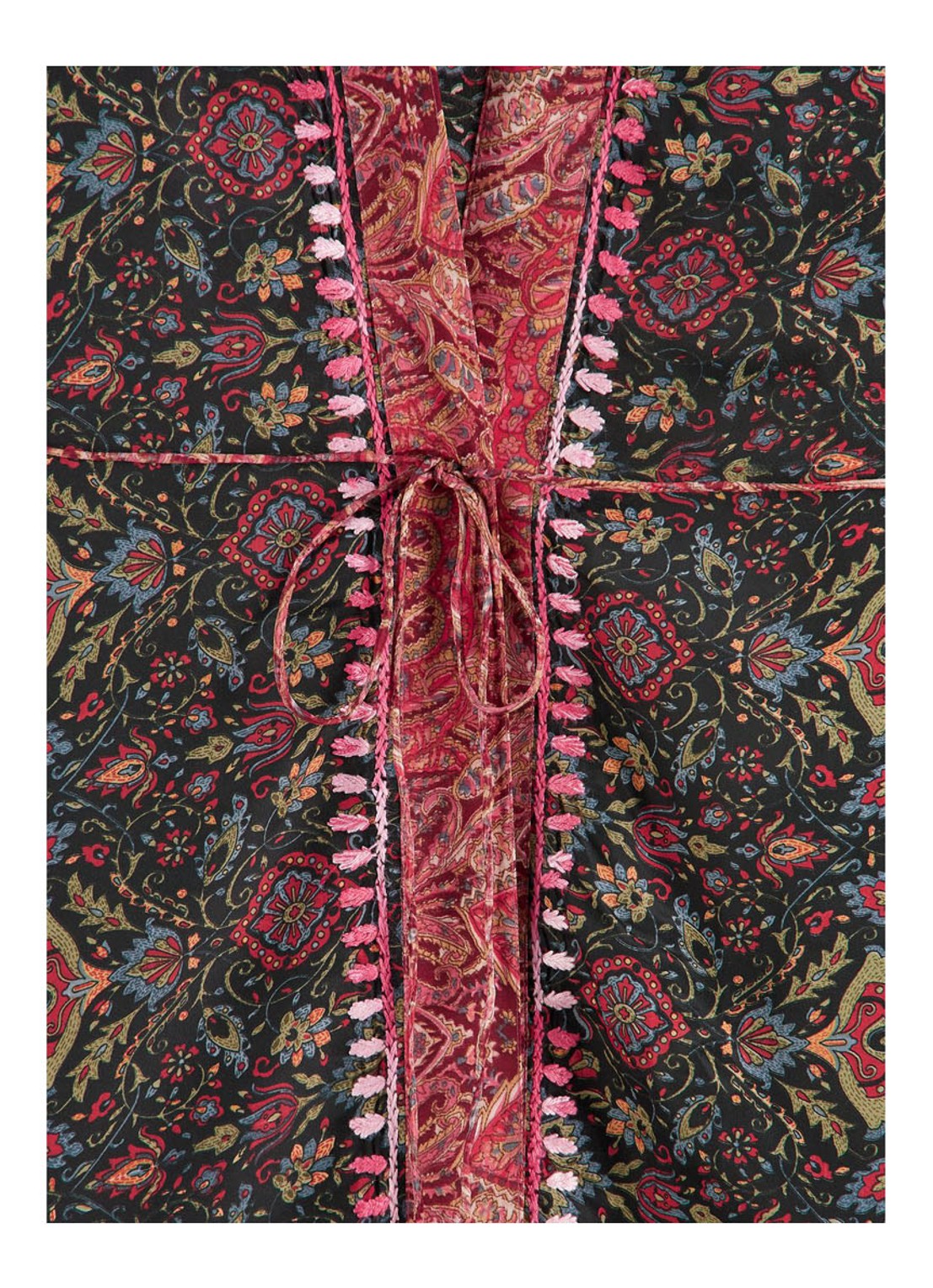 Rituals Jaypur kimono met print - detail groen