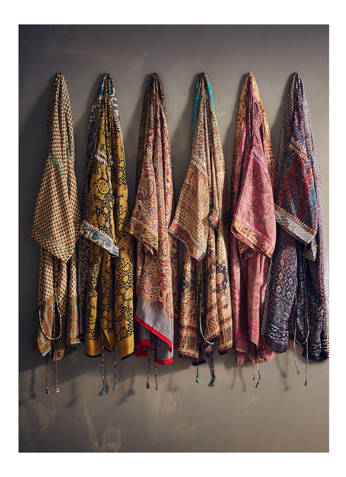 Rituals Jaypur Saree kimono van satijn met paisley dessin - detail 3 roze