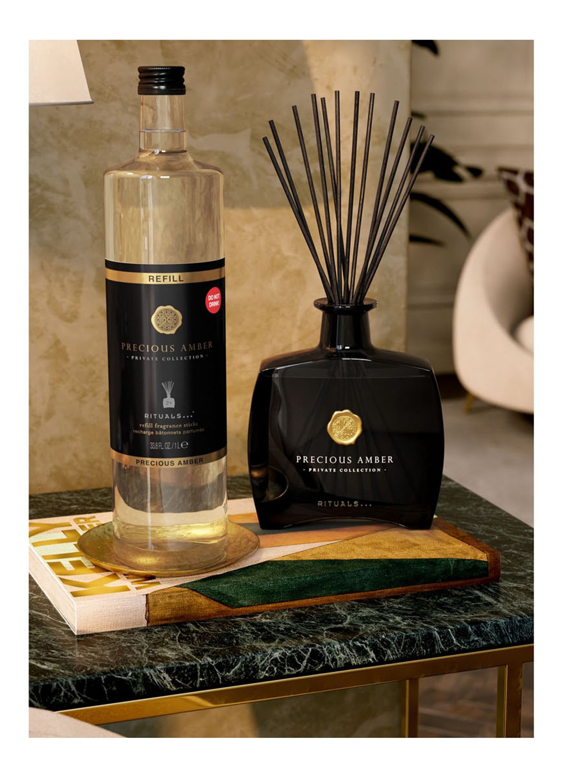 Rituals Precious Amber Fragrance Sticks Refill - navulling voor geurstokjes - detail undefined