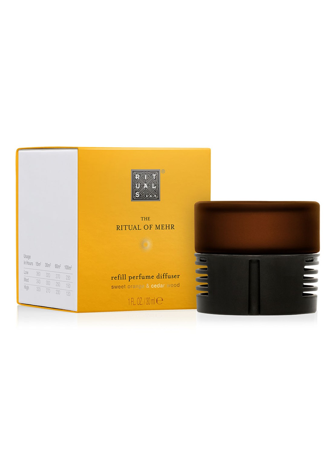 Rituals Ritual of Mehr parfum diffuser navulling 30 ml - voorkant geel