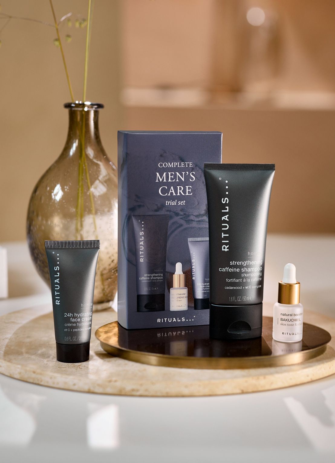 Rituals Rituals Homme Skin Care Set - verzorgingsset - achterkant grijs