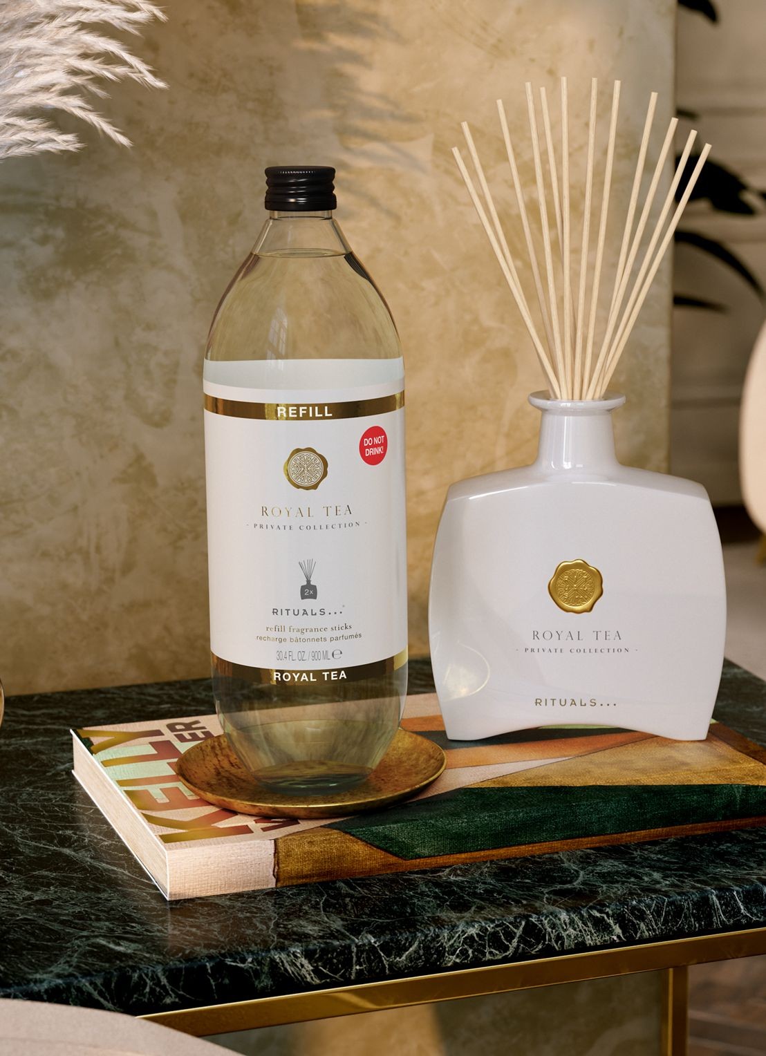 Rituals Royal Tea Refill Fragrance Sticks 900 ml - navulling voor geurstokjes - detail 3 undefined