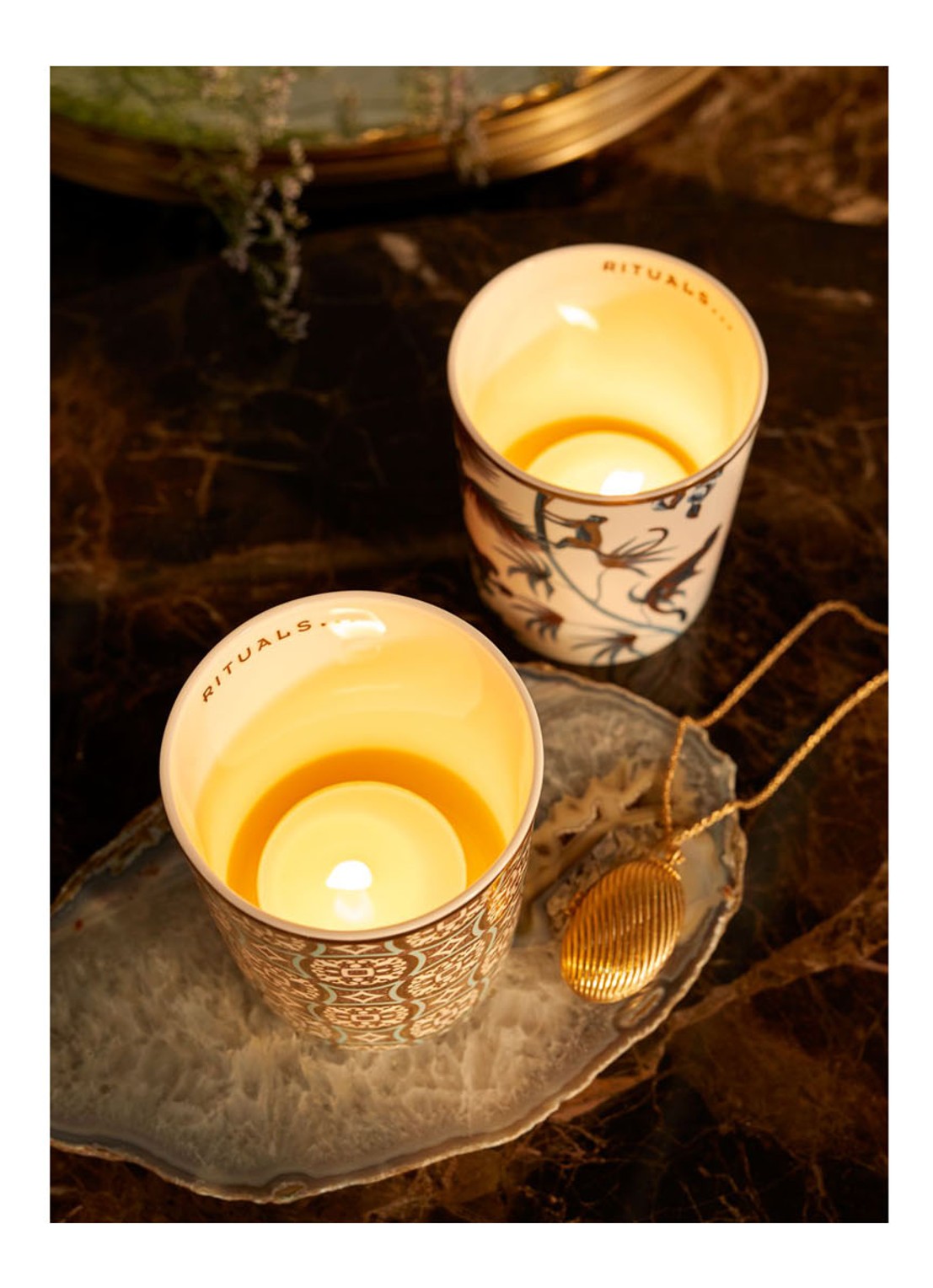 Rituals Savage Garden mini geurkaars set van 6 - detail 4 wit