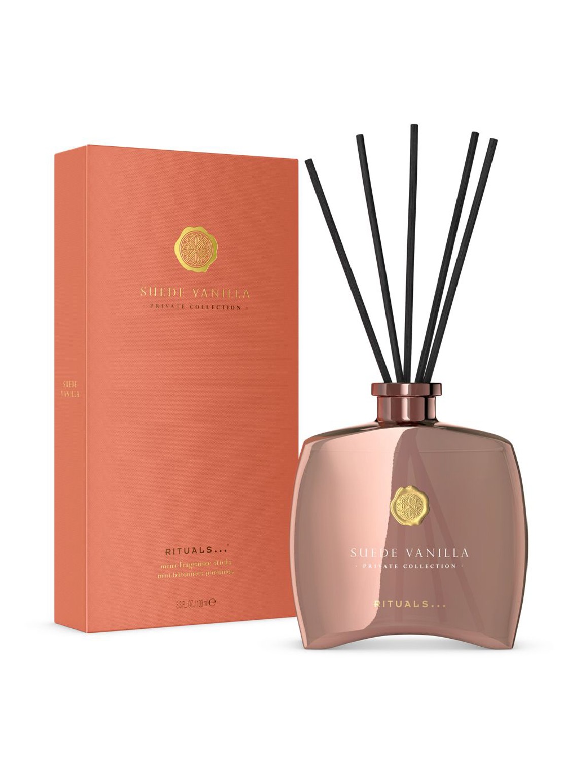 Rituals Suede Vanilla Mini Fragrance Sticks - geurstokjes 100 ml - voorkant 2 undefined