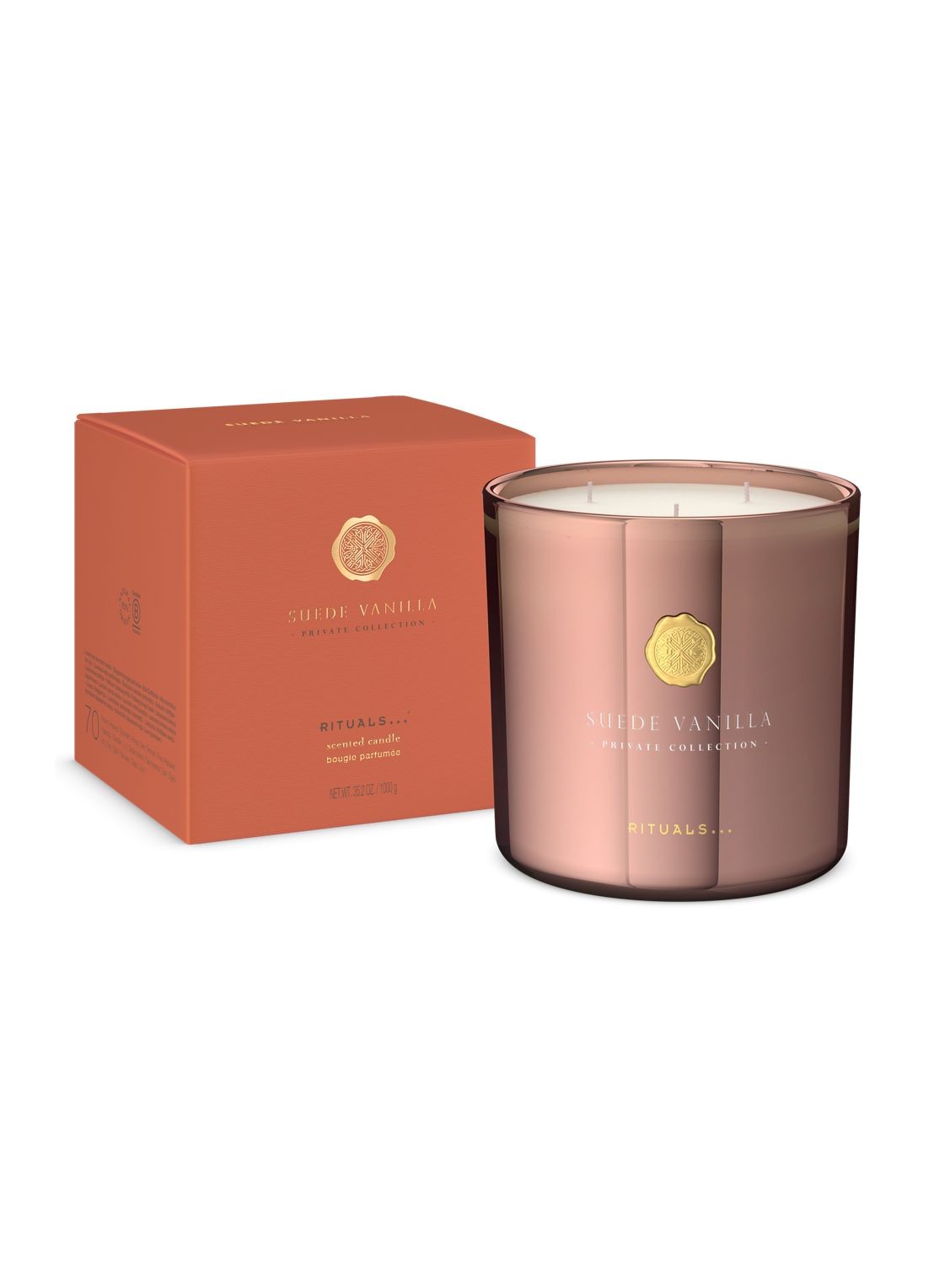 Rituals Suede Vanilla Scented Candle - geurkaars  - voorkant 2 undefined