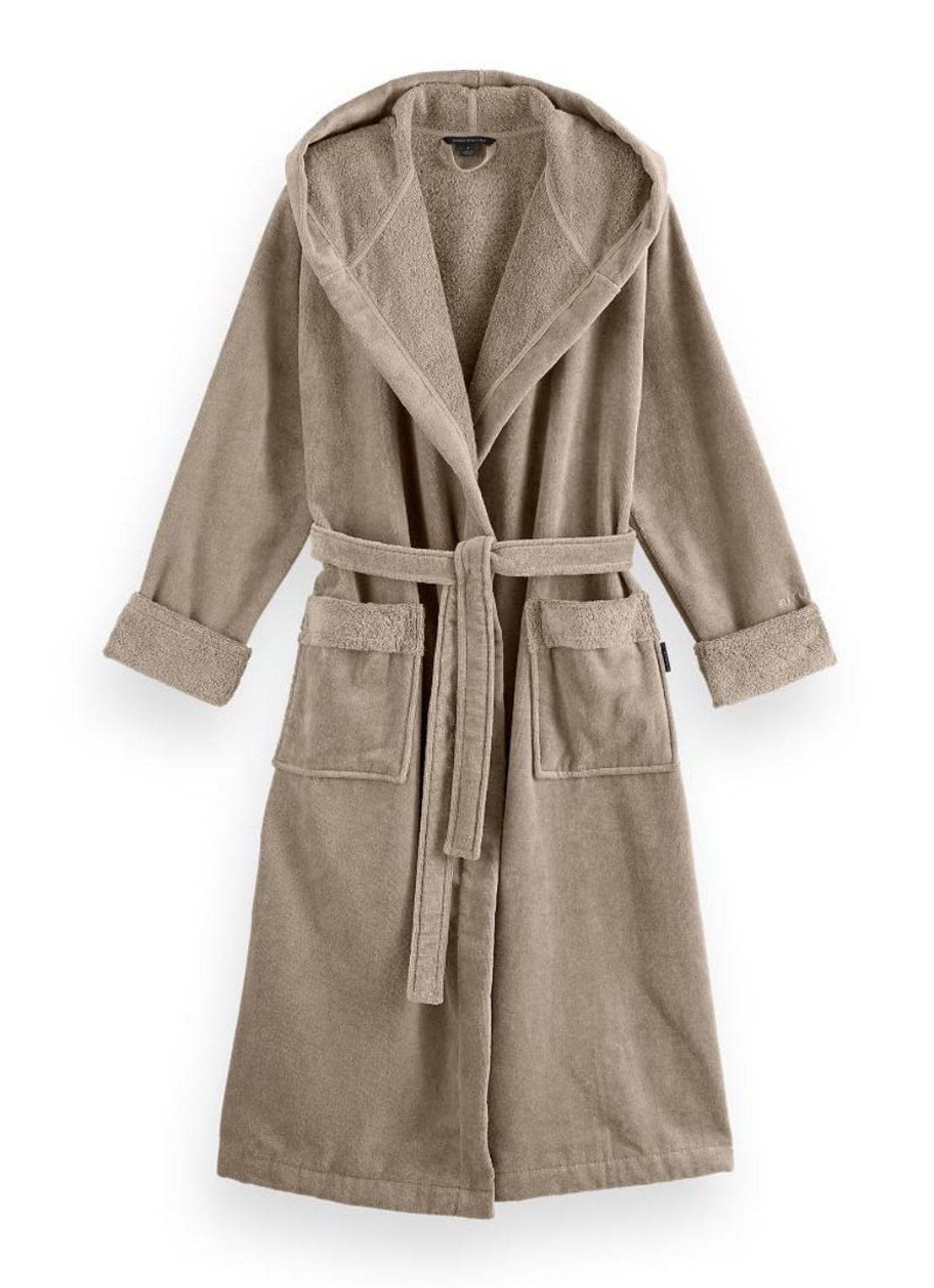 Rituals Super Smooth badjas van katoen - voorkant 3 zand