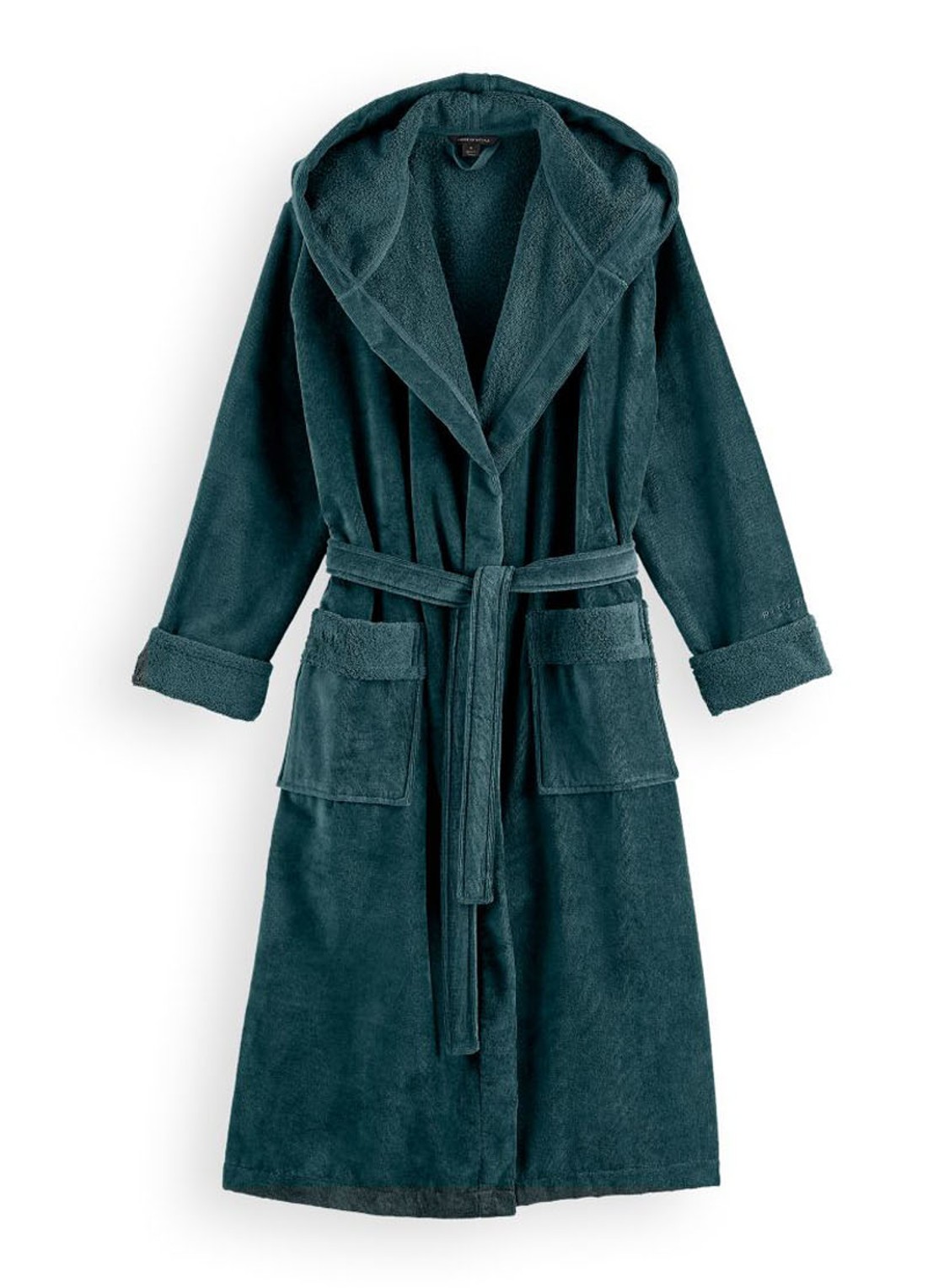Rituals Super Smooth badjas van katoen - voorkant 3 zeegroen