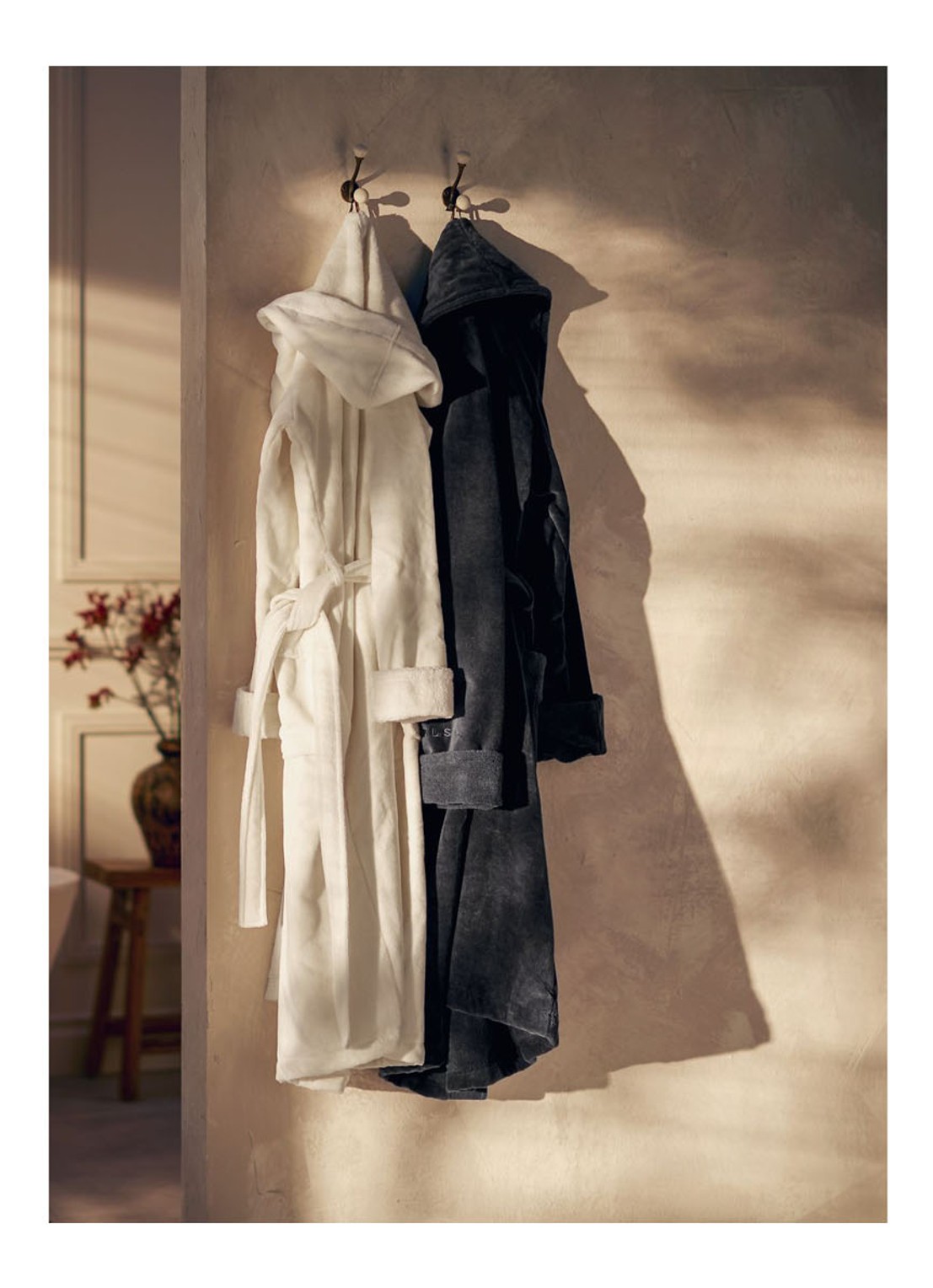 Rituals Super Smooth badjas van katoen - voorkant 2 antraciet