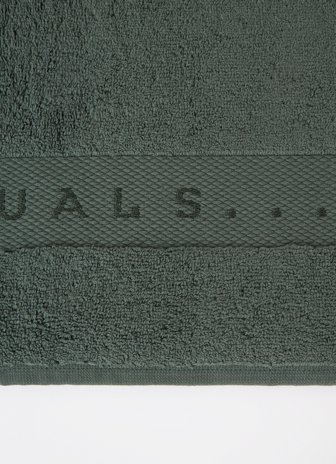 Rituals Super Smooth Cotton handdoek  - detail 2 groen