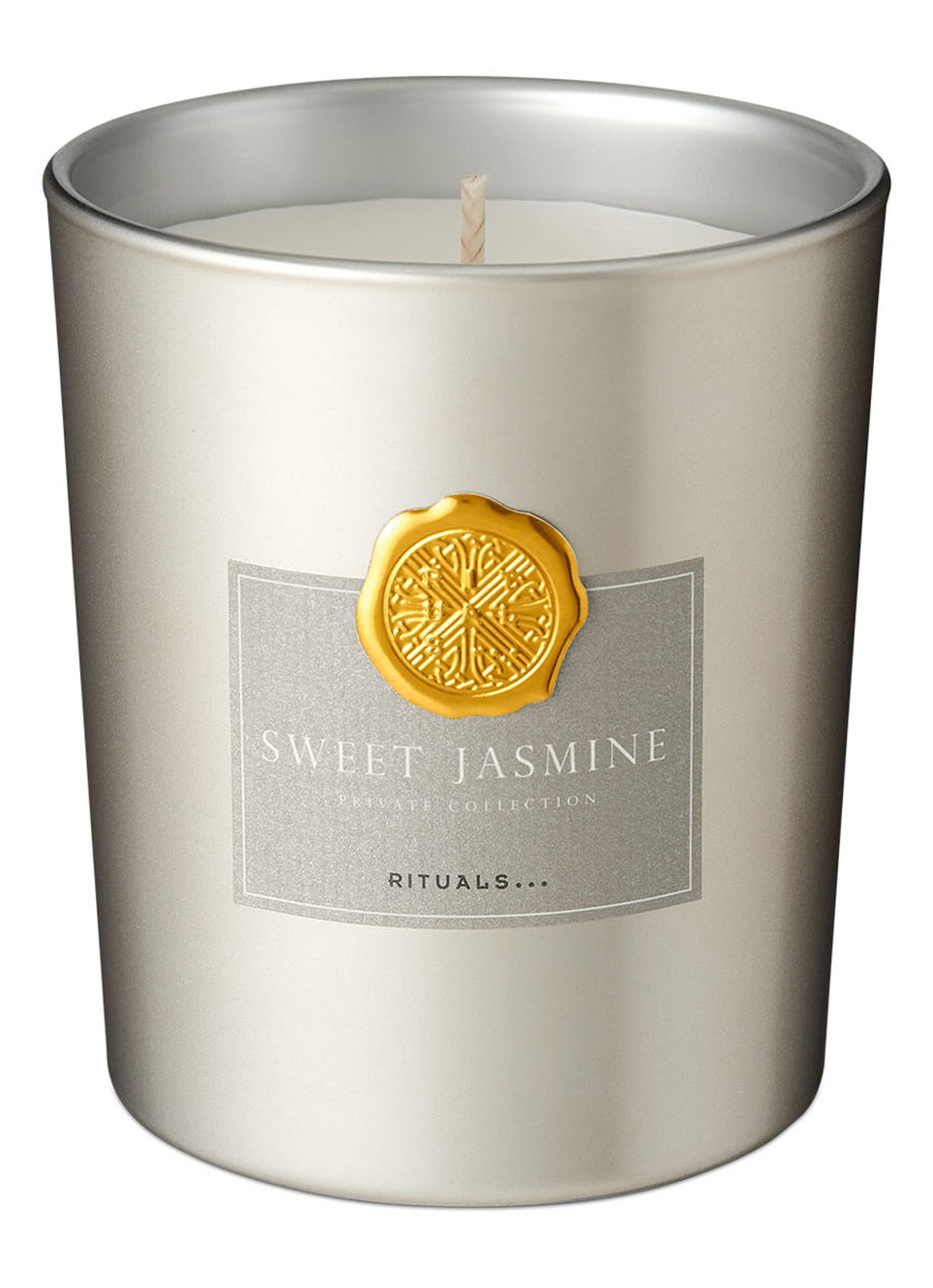 Rituals Sweet Jasmine geurkaars 360 gram - voorkant goud