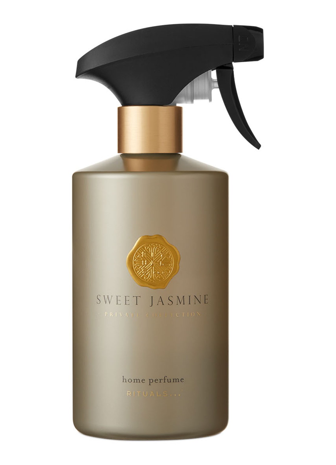 Rituals Sweet Jasmine Parfum d'Interieur - huisparfum 500 ml - voorkant goud