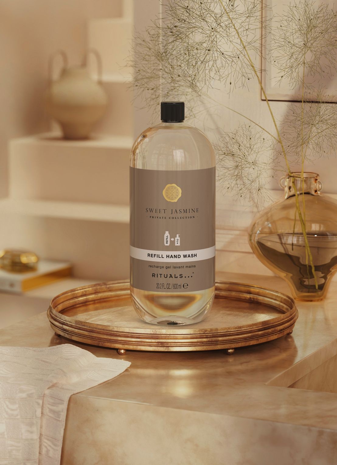 Rituals Sweet Jasmine Refill Hand Wash - navulling handzeep - detail 3 beige