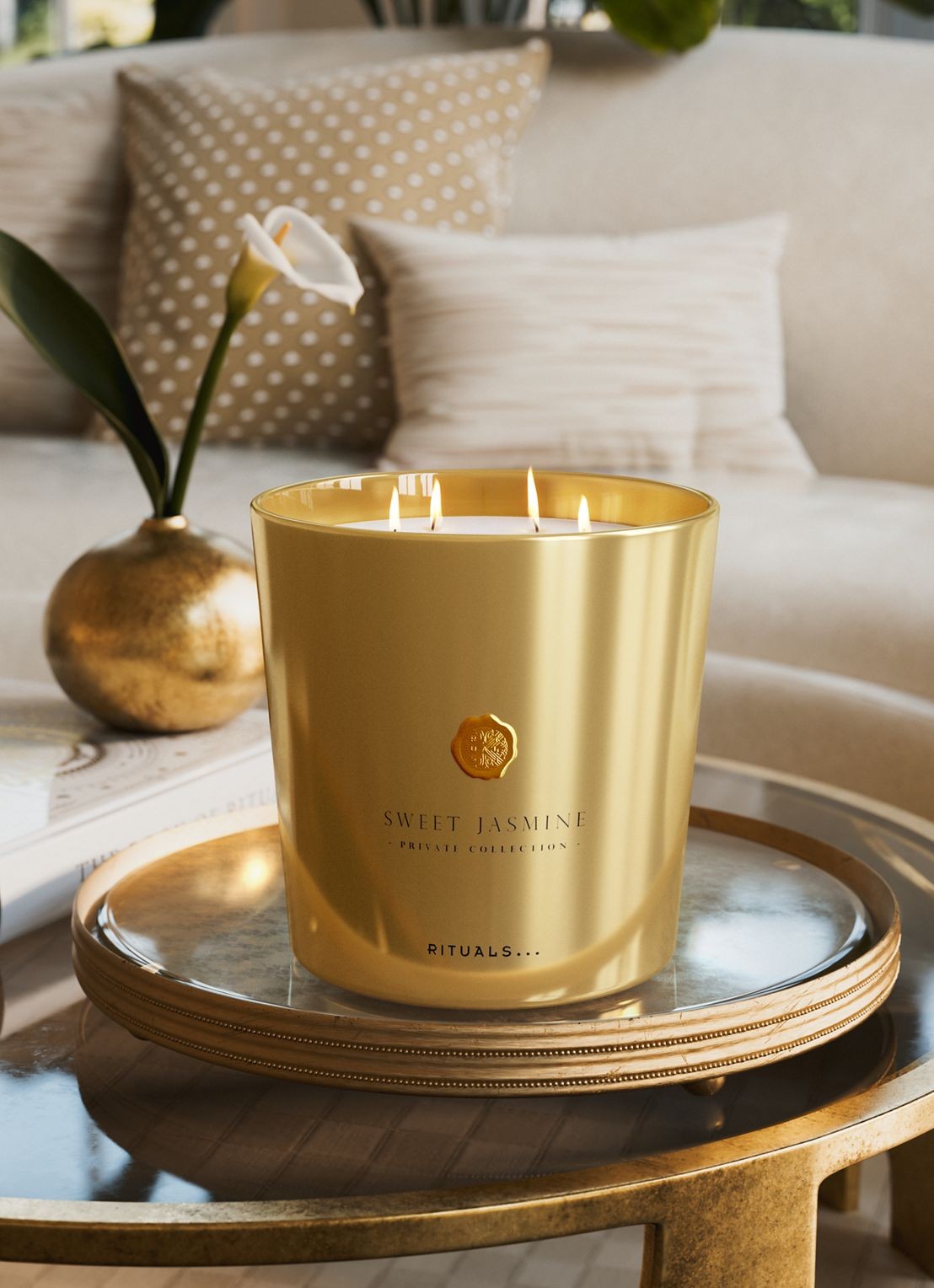 Rituals Sweet Jasmine Scented Candle - geurkaars  - detail 5 transparant