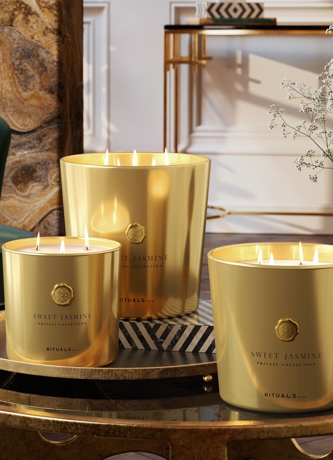 Rituals Sweet Jasmine Scented Candle - geurkaars  - detail 6 transparant