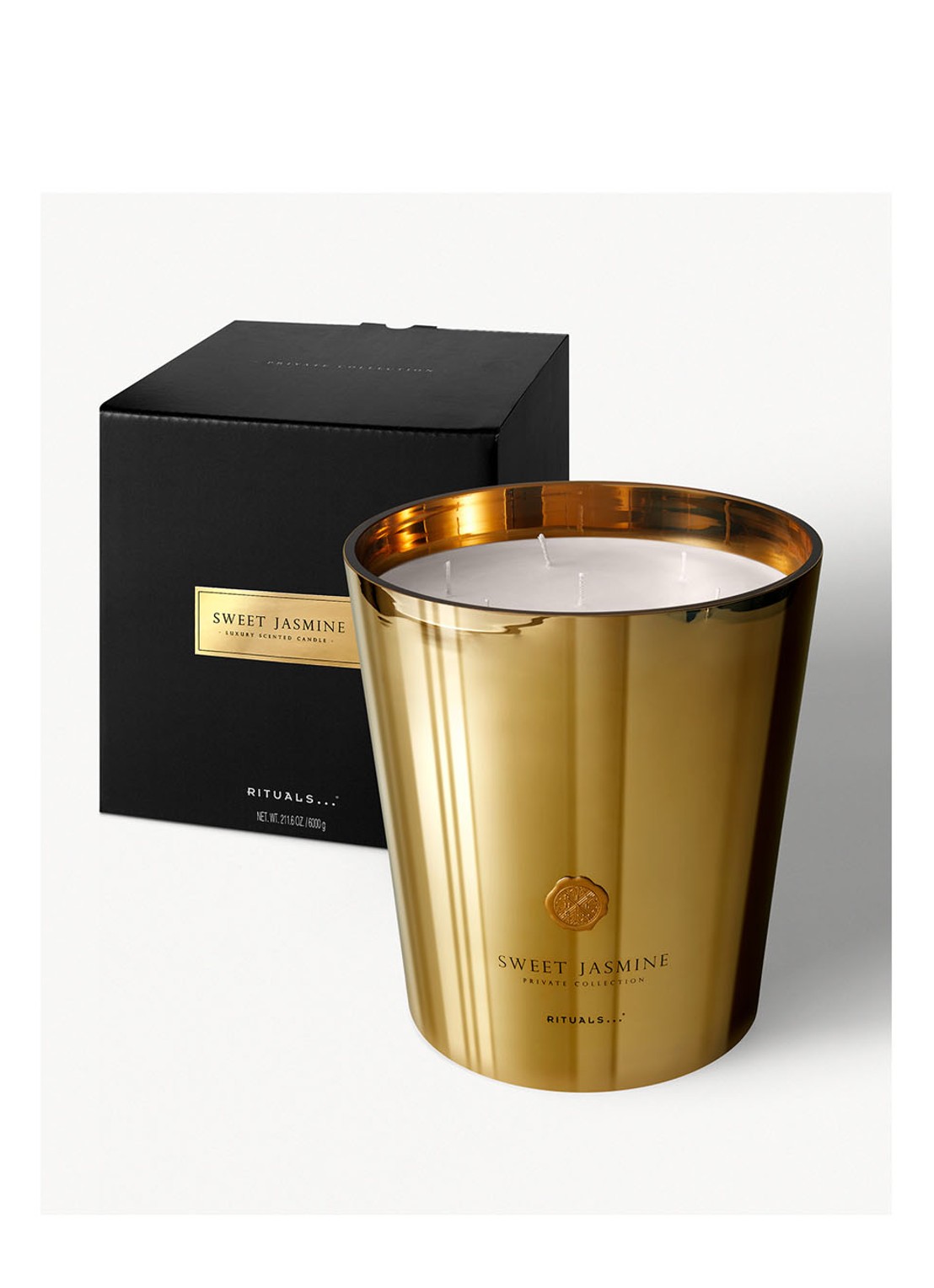 Rituals Sweet Jasmine XXXL geurkaars 6000 gram - detail 4 goud