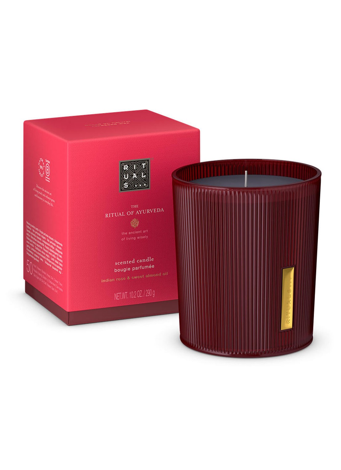 Rituals The Ritual of Ayurveda geurkaars 290 gram - voorkant 4 rood