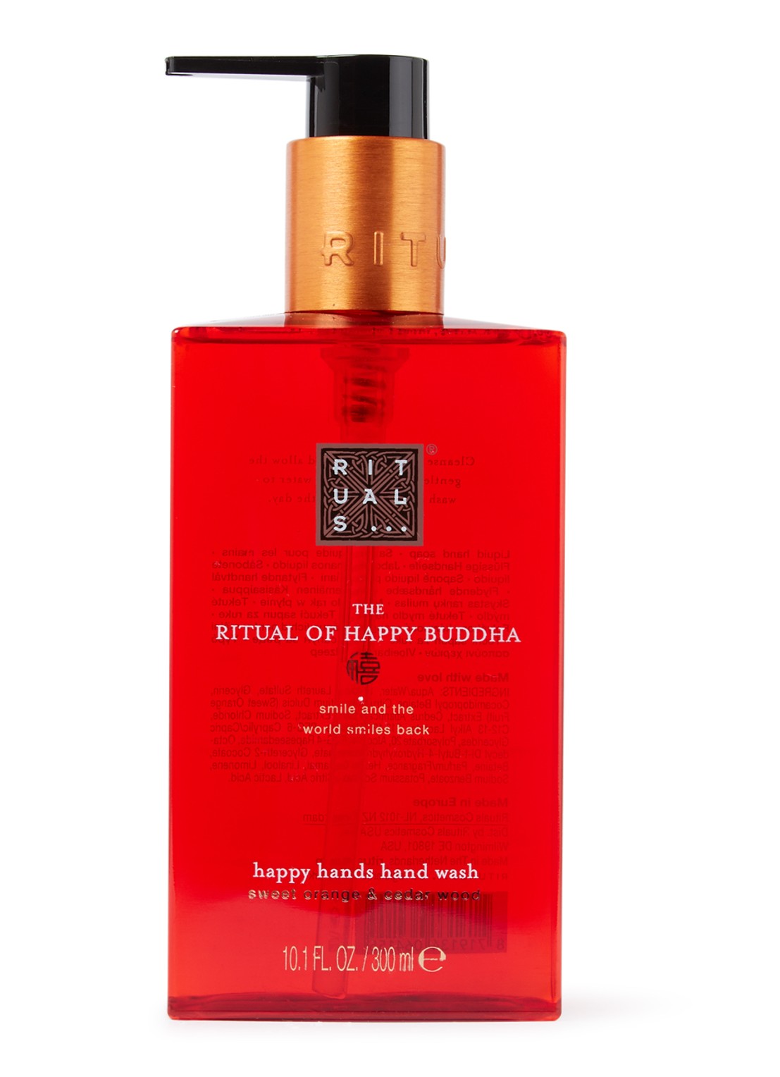 Rituals The Ritual of Happy Buddha handzeep 300 ml - voorkant rood
