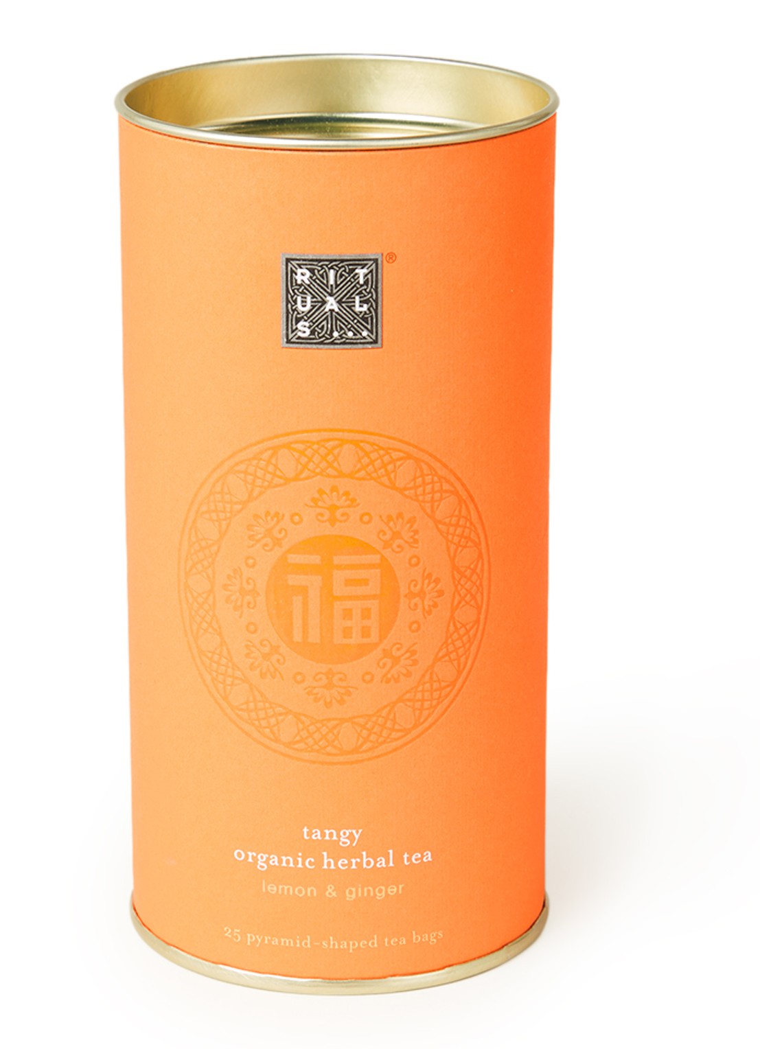 Rituals The Ritual of Happy Buddha theezakjes 25 stuks - voorkant orange