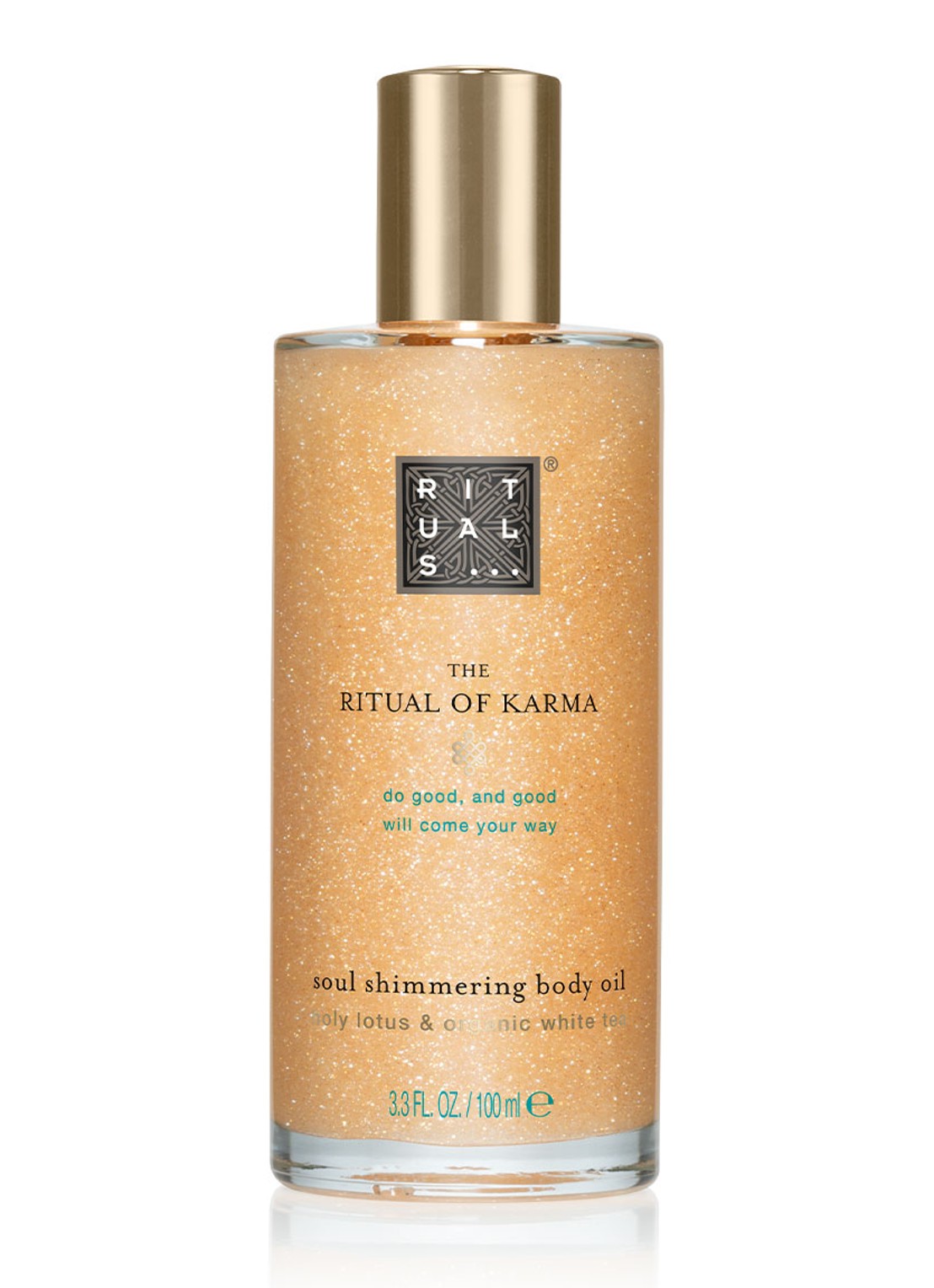 Rituals The Ritual of Karma Body Shimmer Oil - glanzende huidolie - voorkant 2 undefined