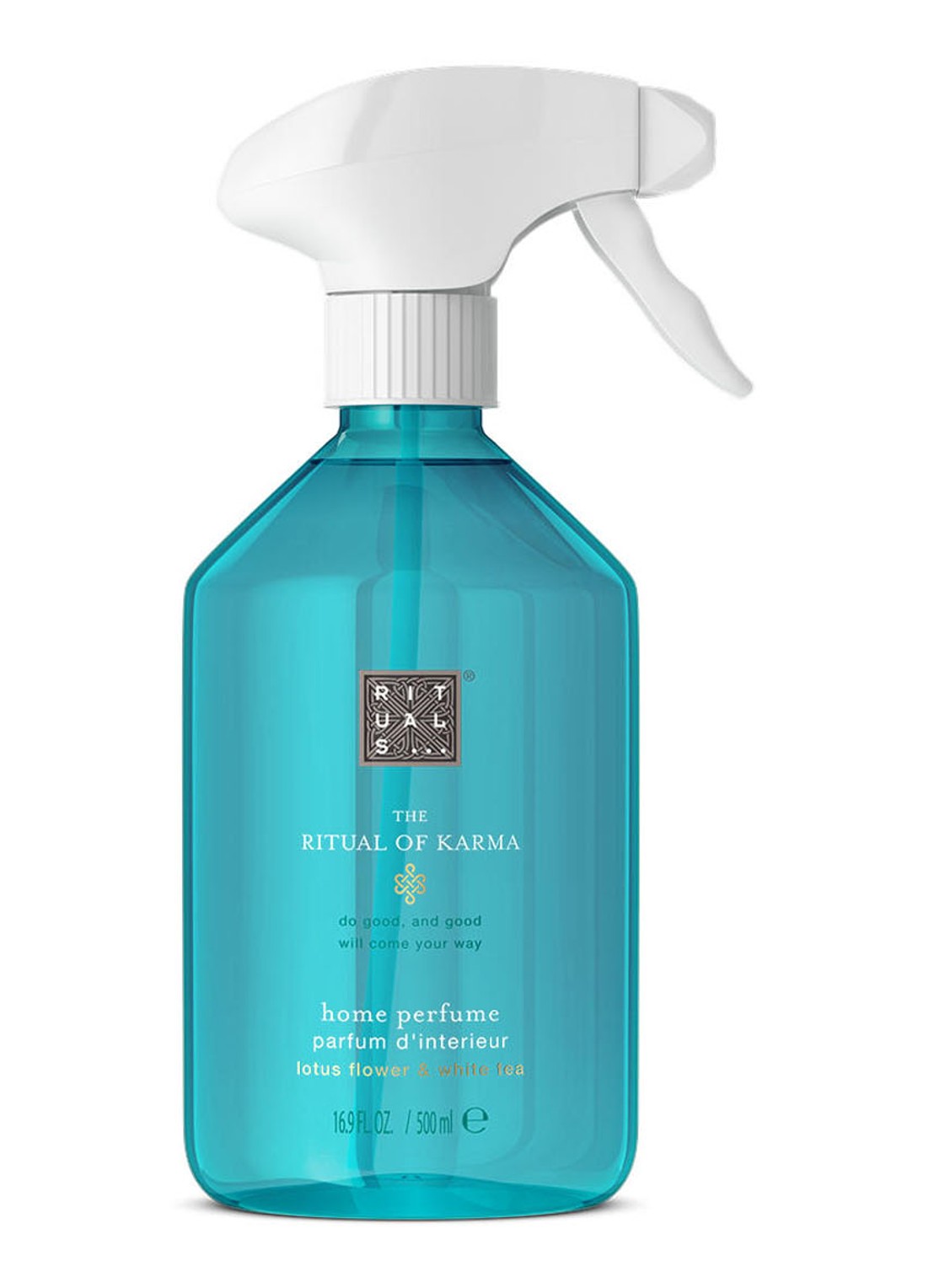 Rituals The Ritual of Karma Parfum d'Interieur - huisparfum 500 ml - voorkant 4 turquoise