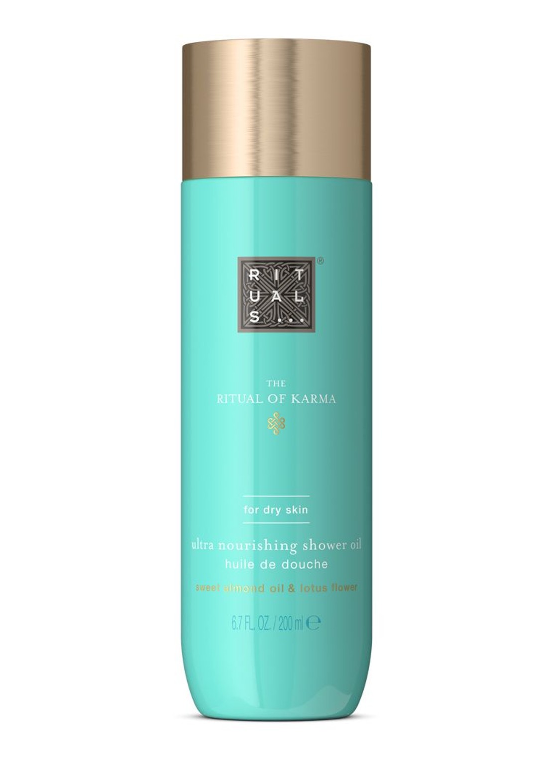 Rituals The Ritual of Karma Shower Oil - badolie - voorkant beige