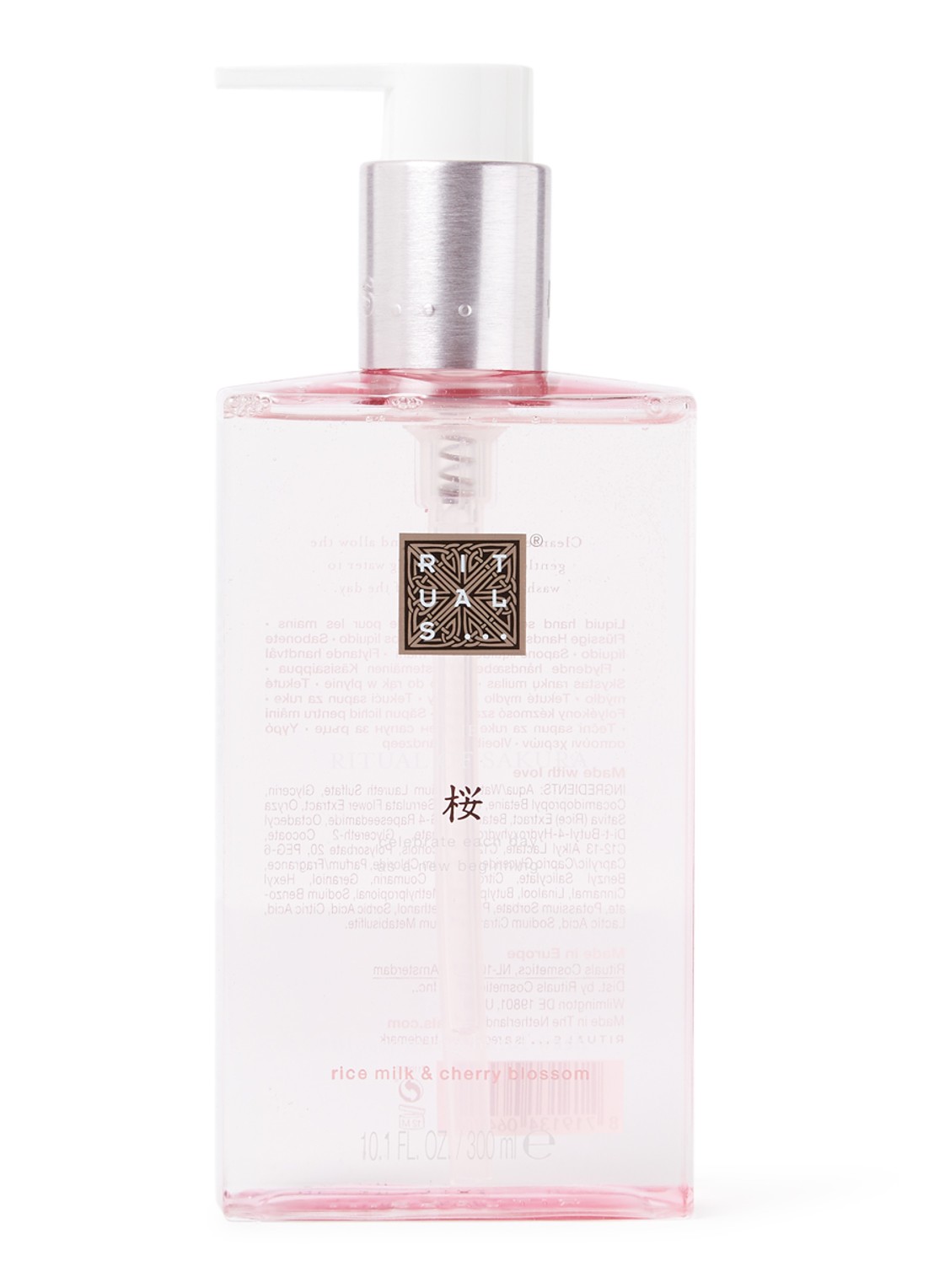 Rituals The Ritual of Sakura handzeep 300 ml - voorkant roze