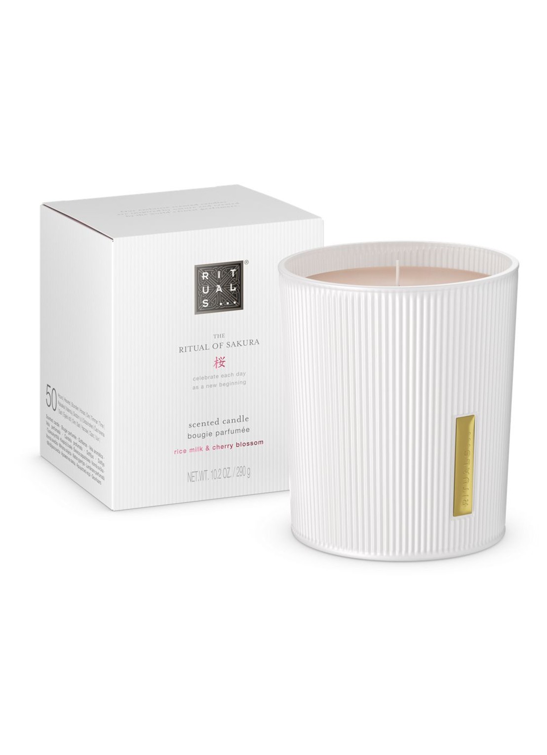 Rituals The Ritual of Sakura Scented Candle - geurkaars 290 gram - voorkant 3 undefined