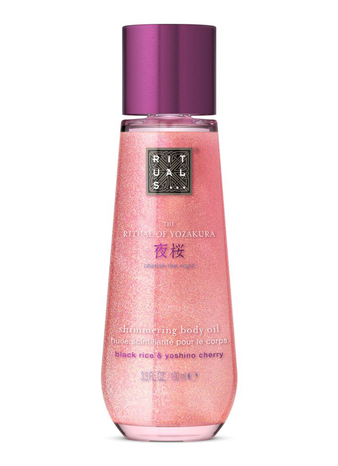 Rituals The Ritual of Yozakura Shimmering Body Oil - huidolie - voorkant paars