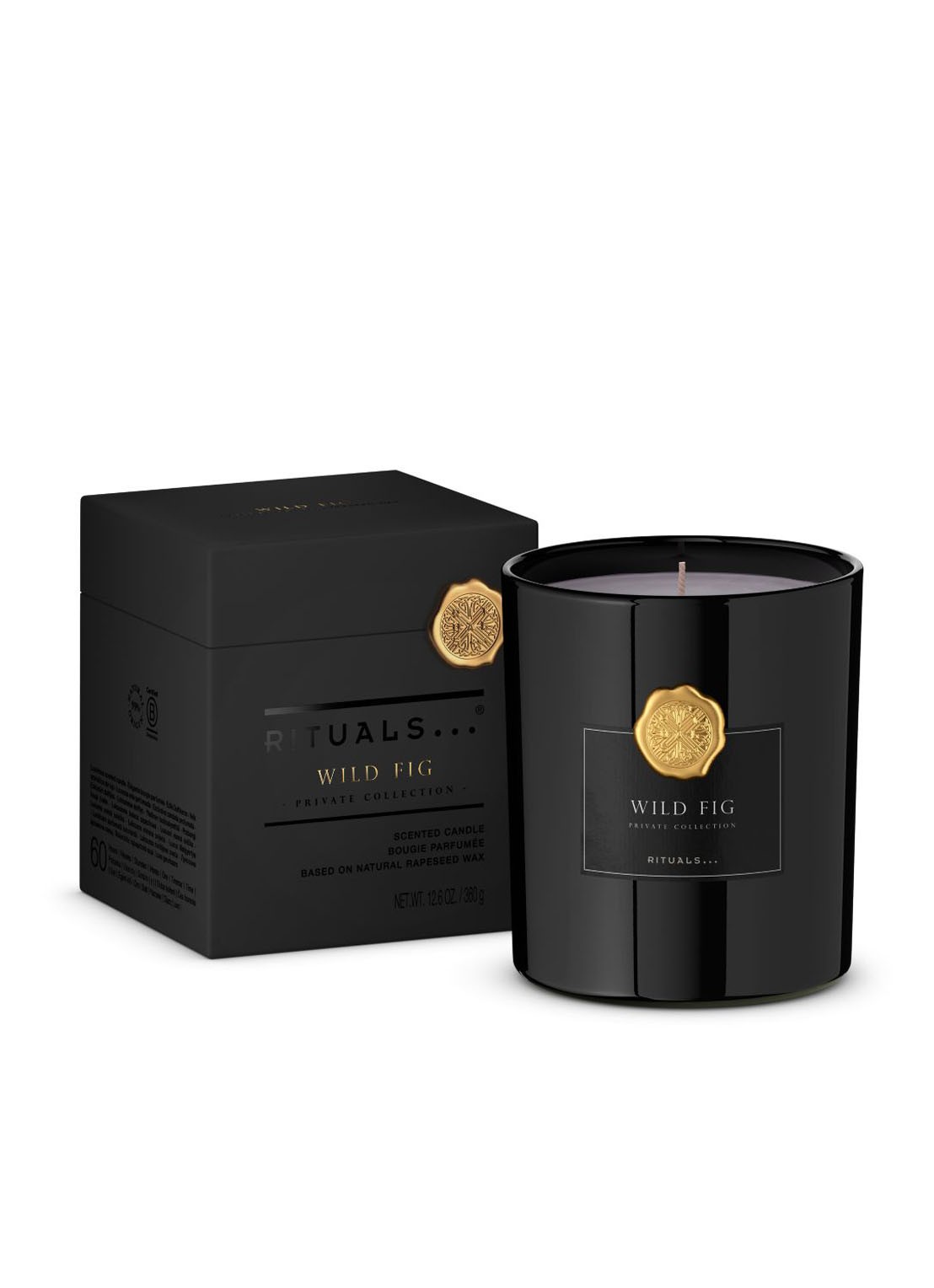 Rituals Wild Fig geurkaars 290 gram - voorkant 2 zwart