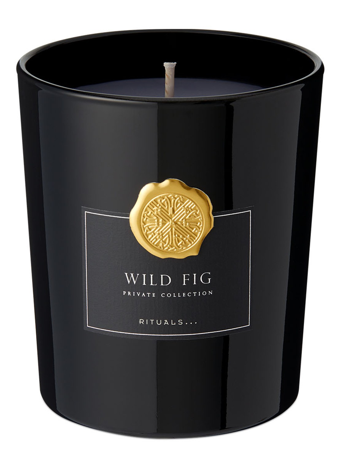Rituals Wild Fig Luxury geurkaars - voorkant zwart