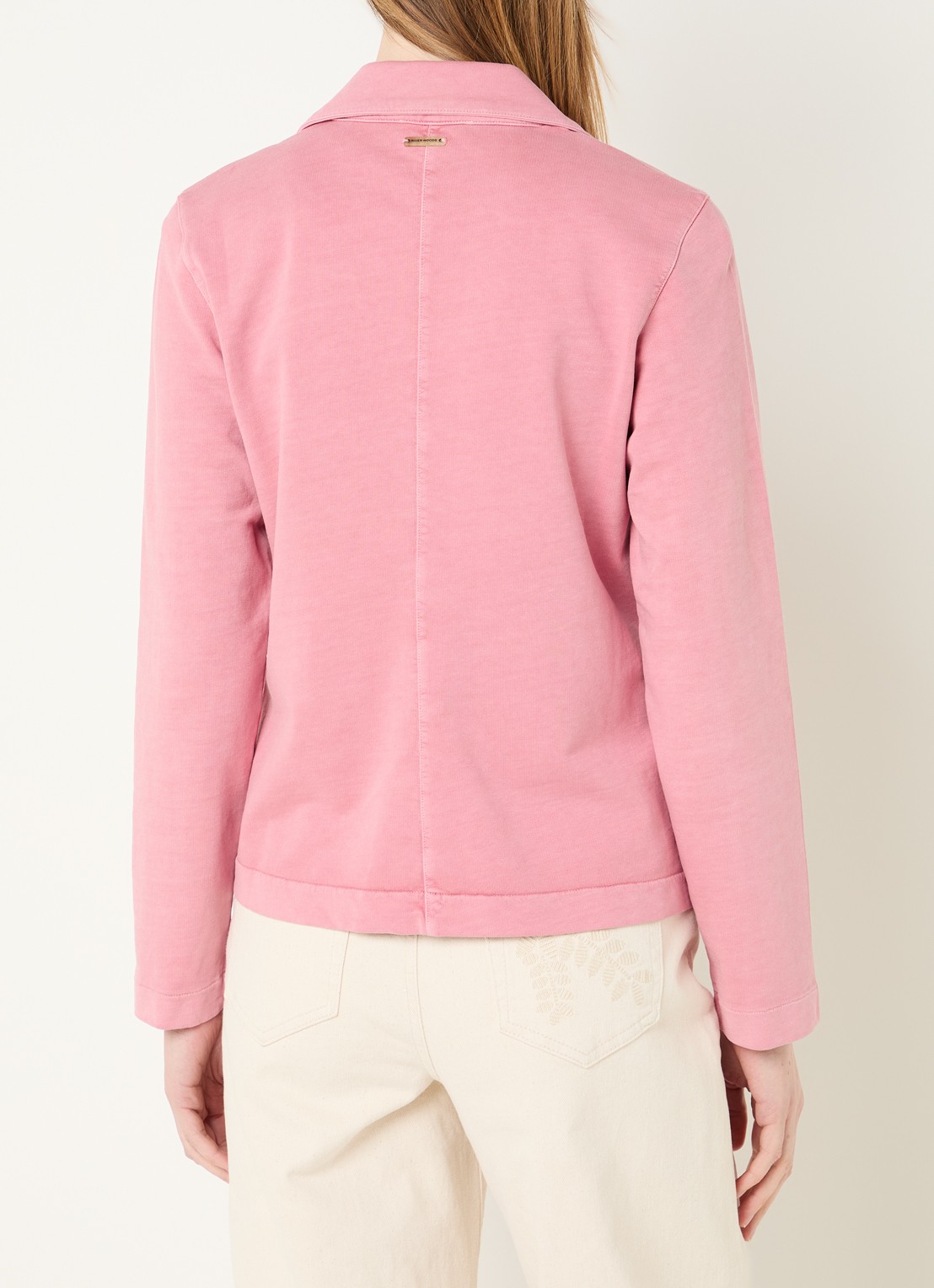 River Woods Blazer met steekzakken - achterkant koraalroze