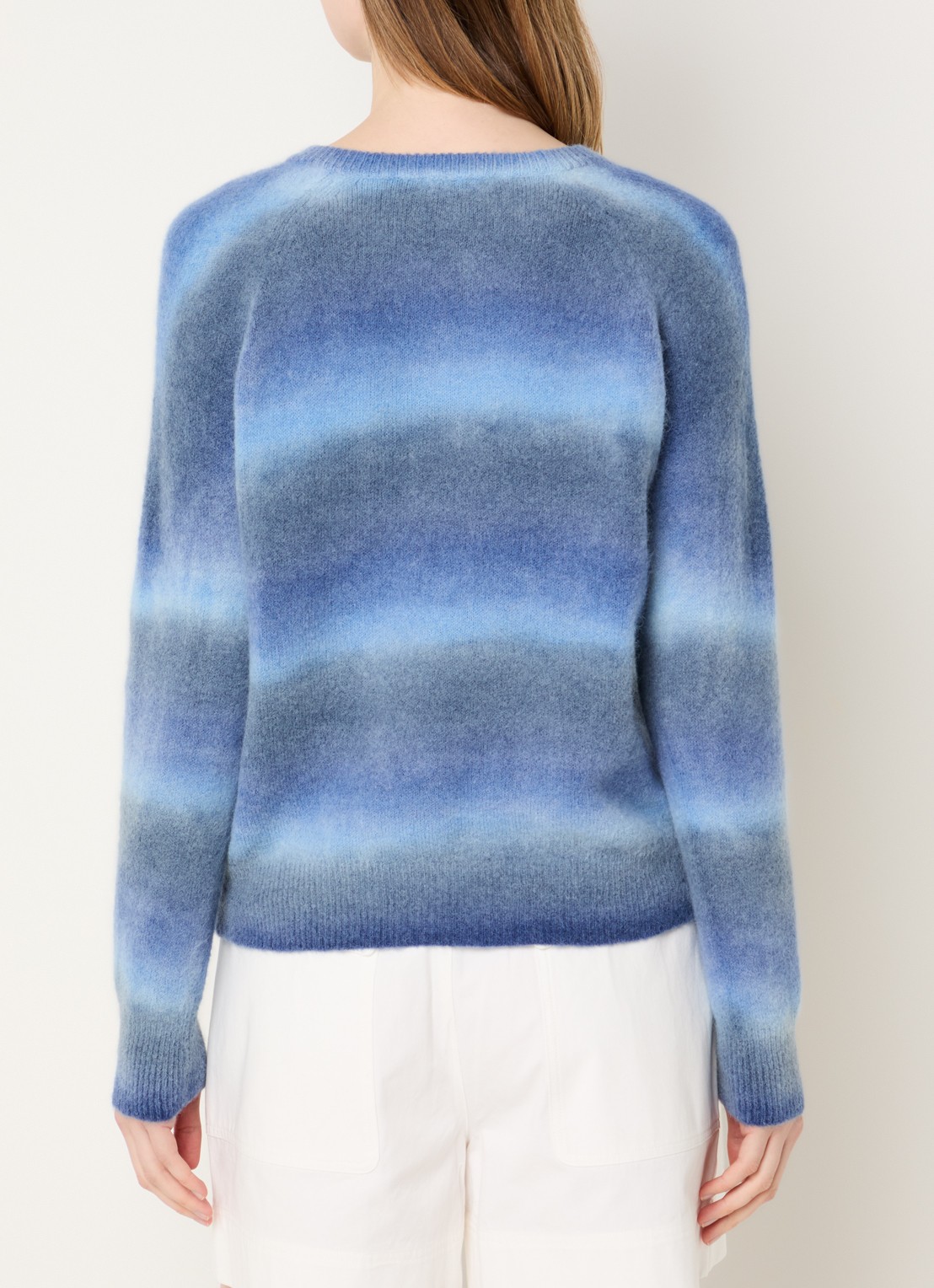 River Woods Fijngebreide trui in alpaca wolblend - achterkant 4 indigo