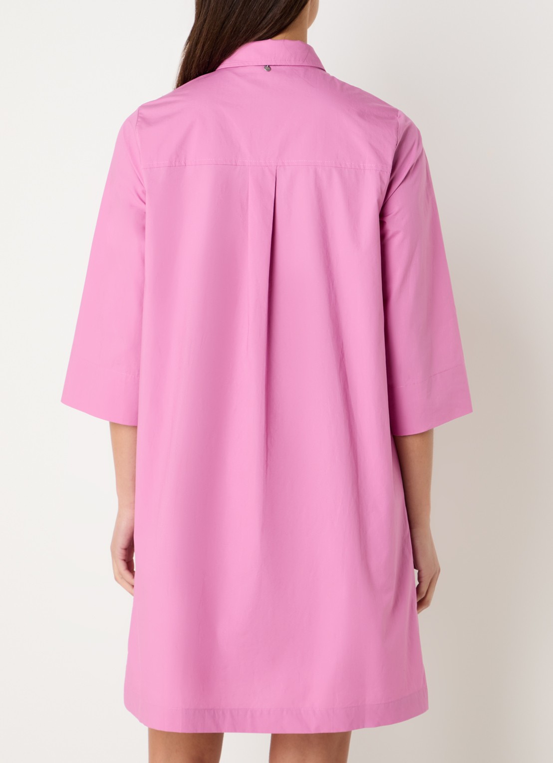 River Woods Midi blousejurk met borstzak - achterkant roze