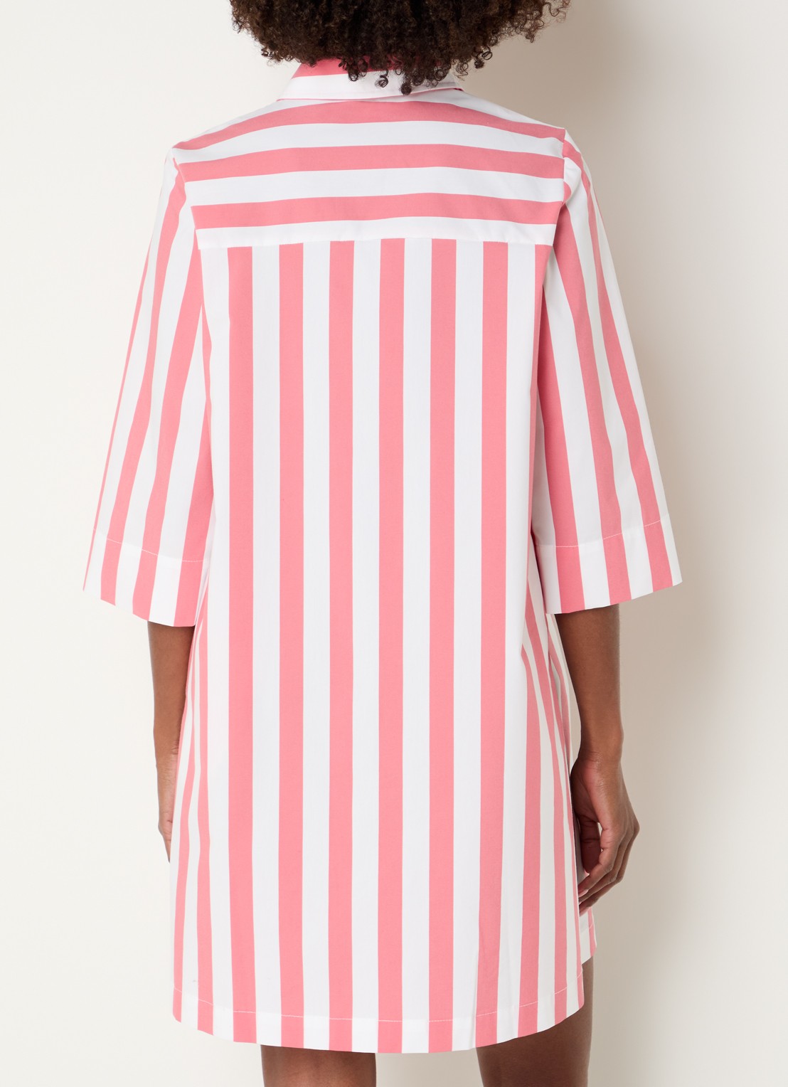 River Woods Mini blousejurk met streepprint - achterkant 4 roze