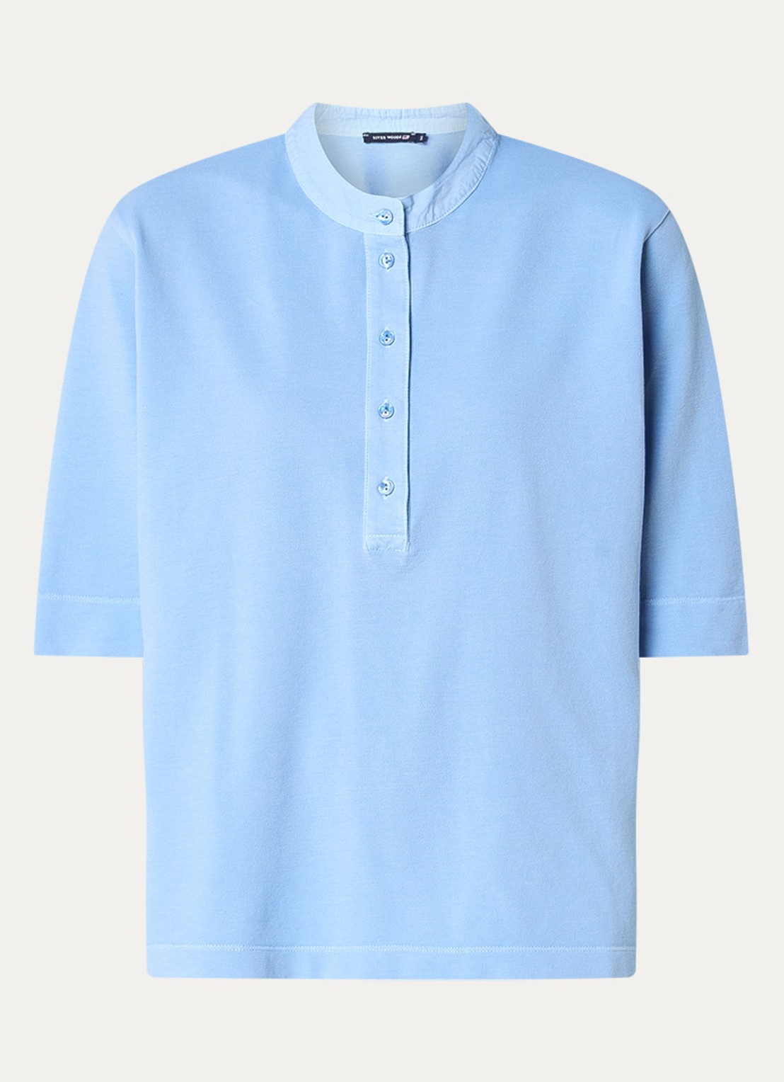 River Woods Pique tuniek met ronde hals - voorkant 2 blauwgrijs