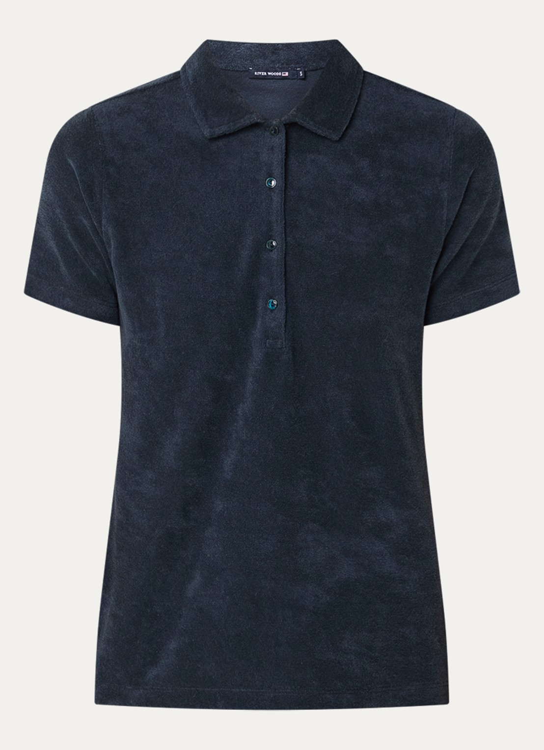 River Woods Polo van fleece  - voorkant 2 donkerblauw