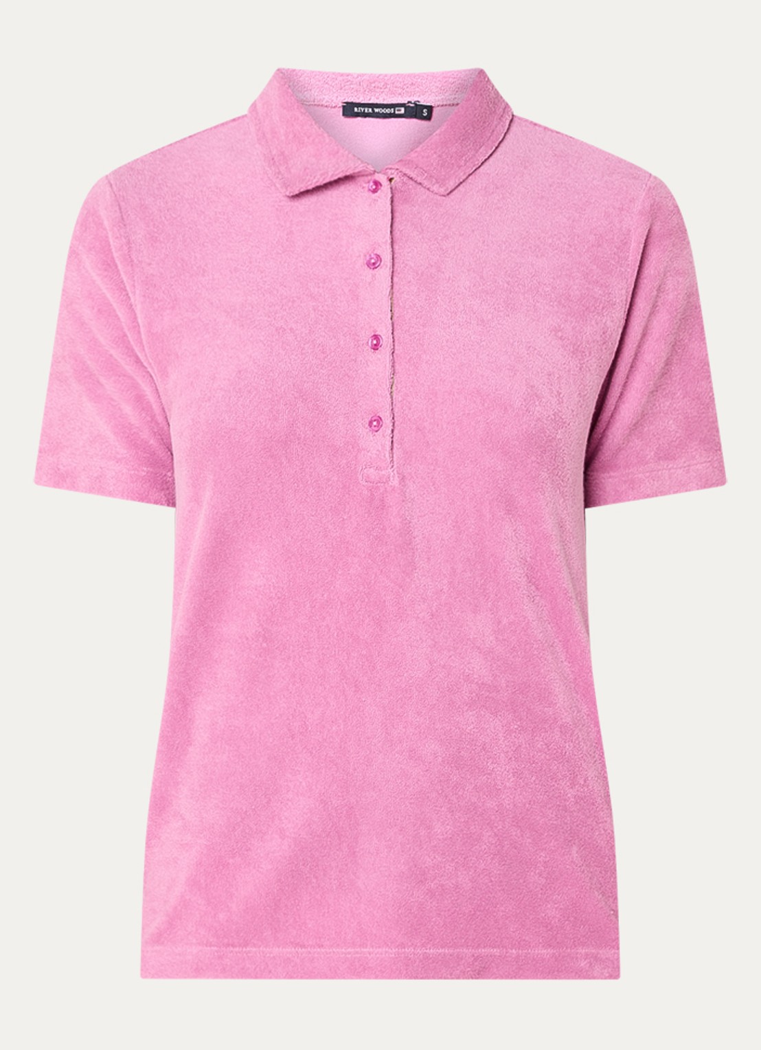 River Woods Polo van fleece  - voorkant 3 paars