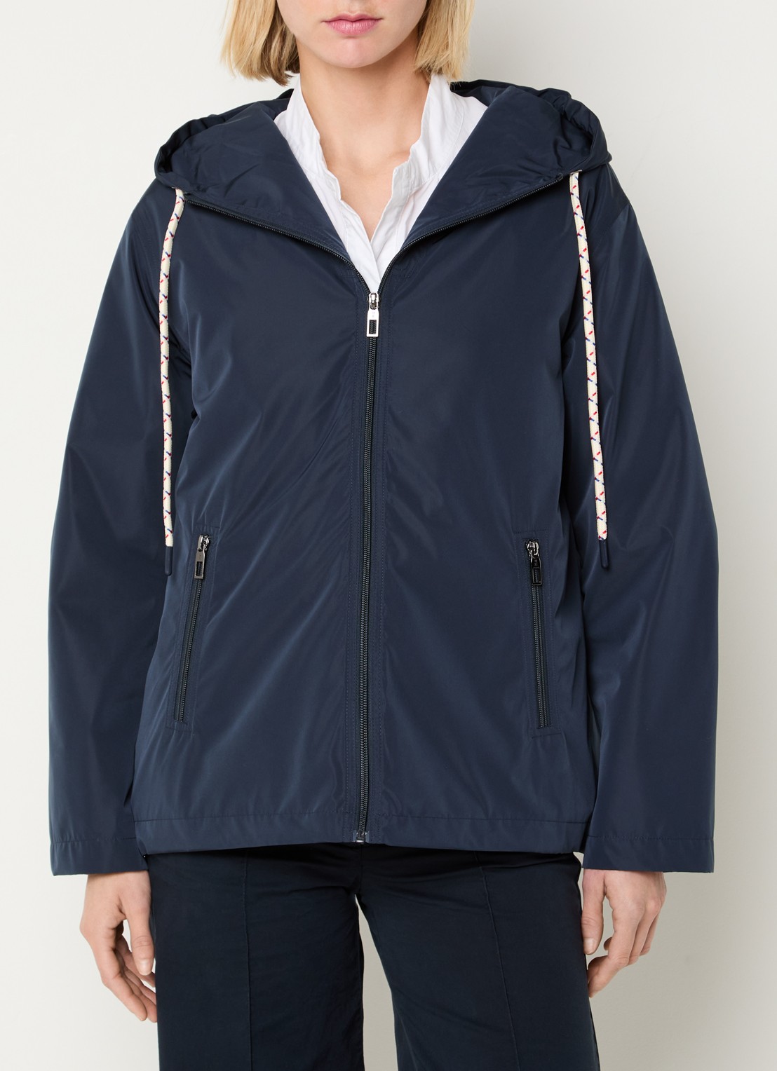 River Woods Softshell regenjas met capuchon - detail 4 donkerblauw