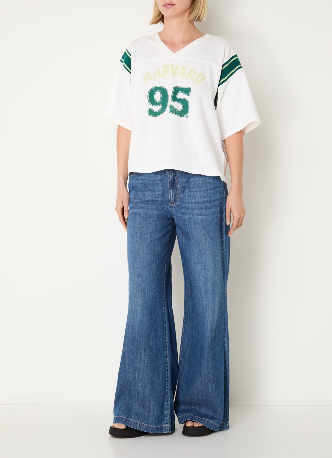 River Woods T-shirt met print - voorkant 2 groen