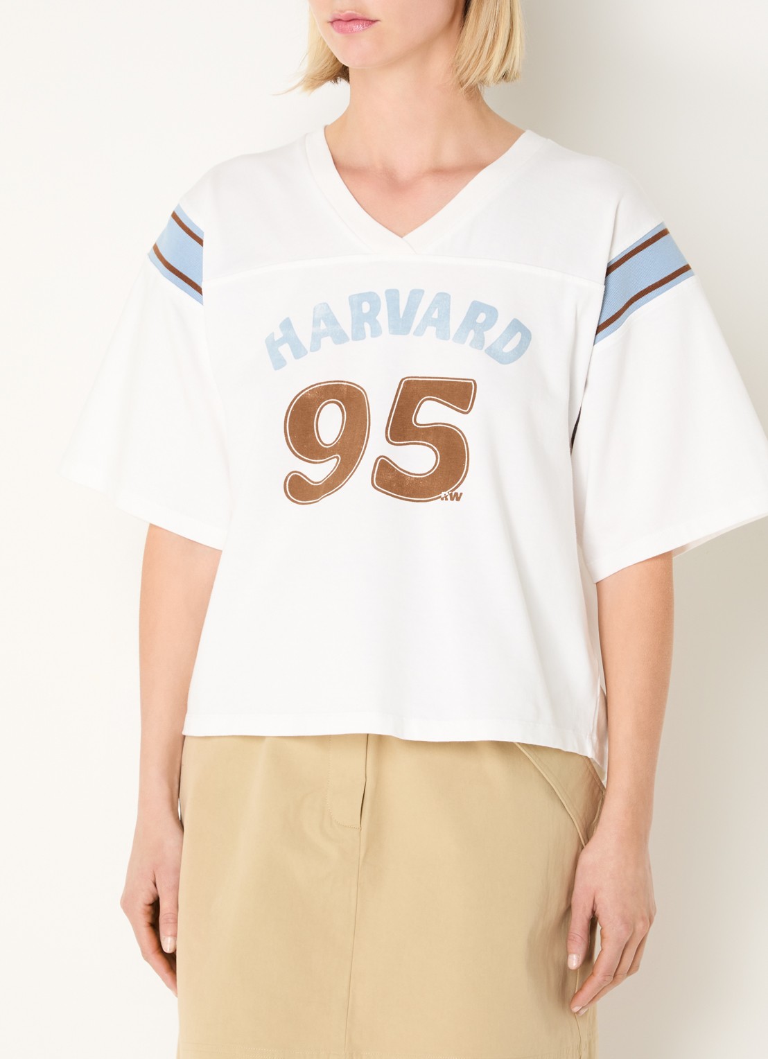 River Woods T-shirt met print - detail 3 wit