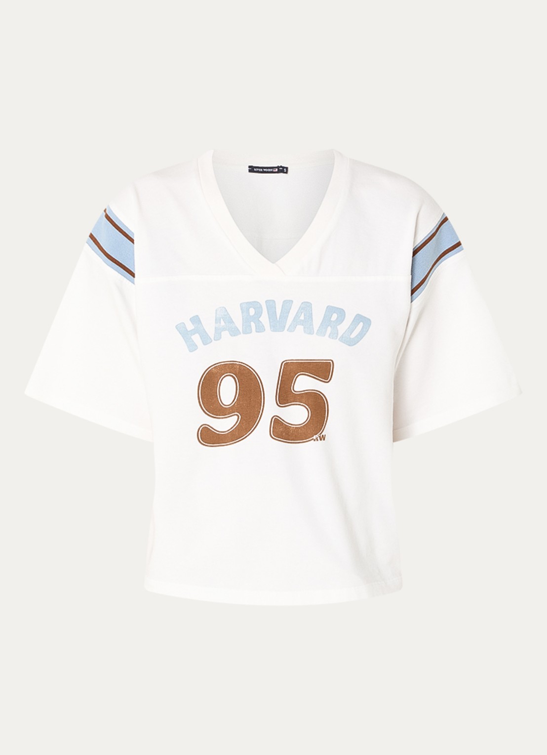 River Woods T-shirt met print - voorkant wit