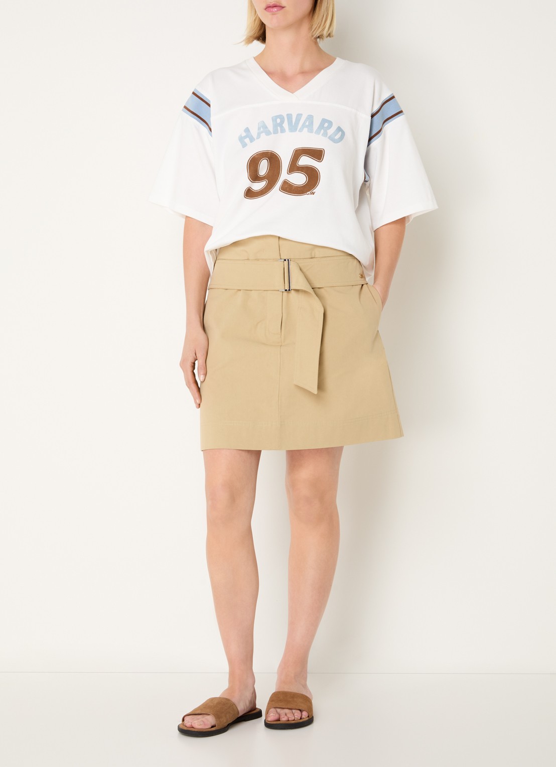 River Woods T-shirt met print - voorkant 2 wit