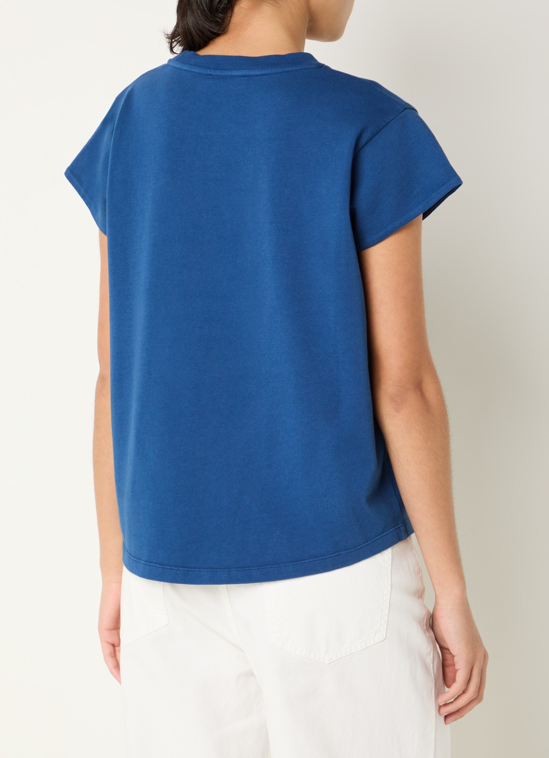 River Woods T-shirt met ronde hals - achterkant indigo