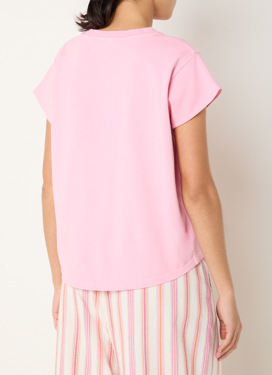 River Woods T-shirt met ronde hals - achterkant 3 roze