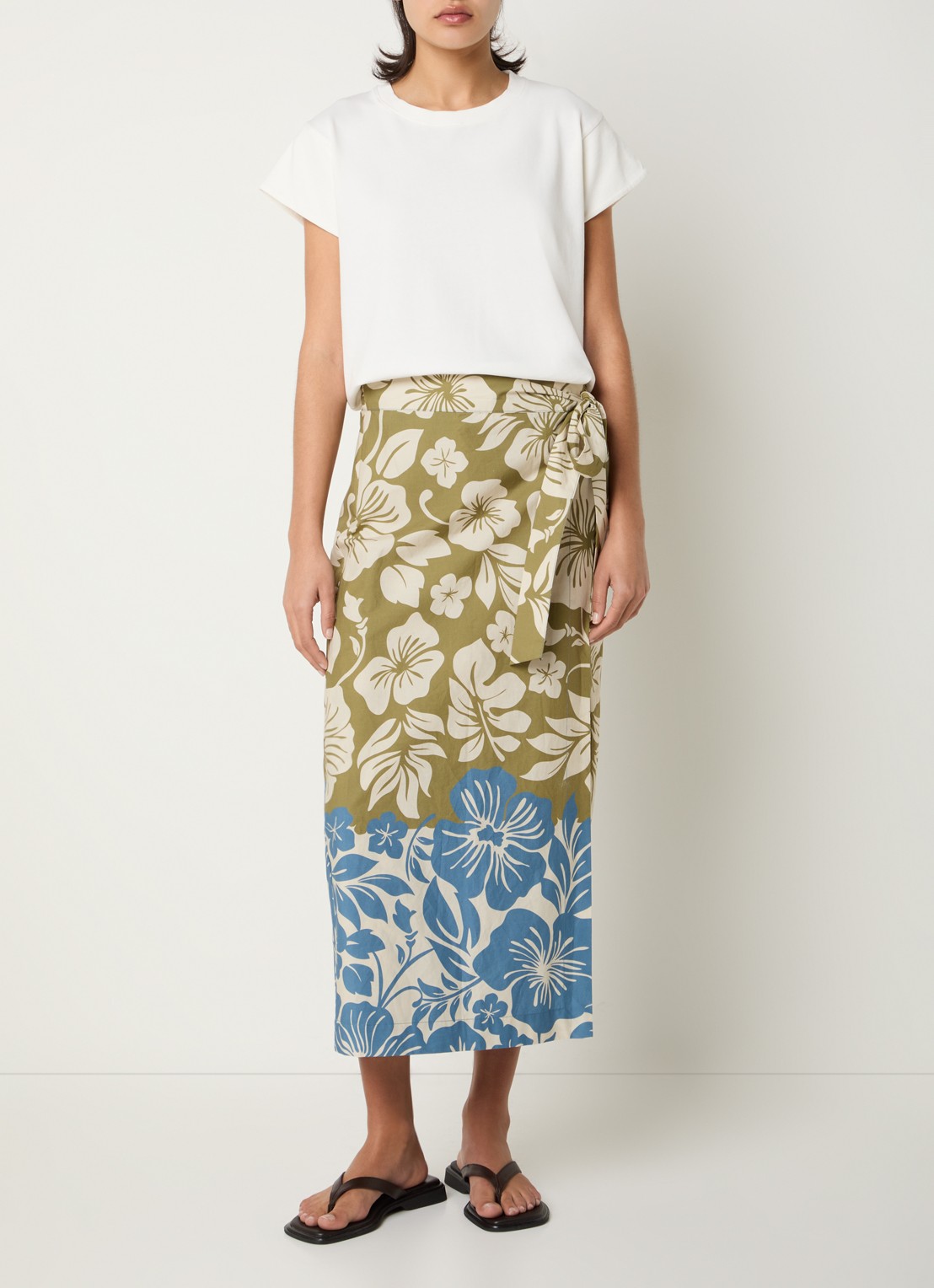 River Woods T-shirt met ronde hals - voorkant 3 wit