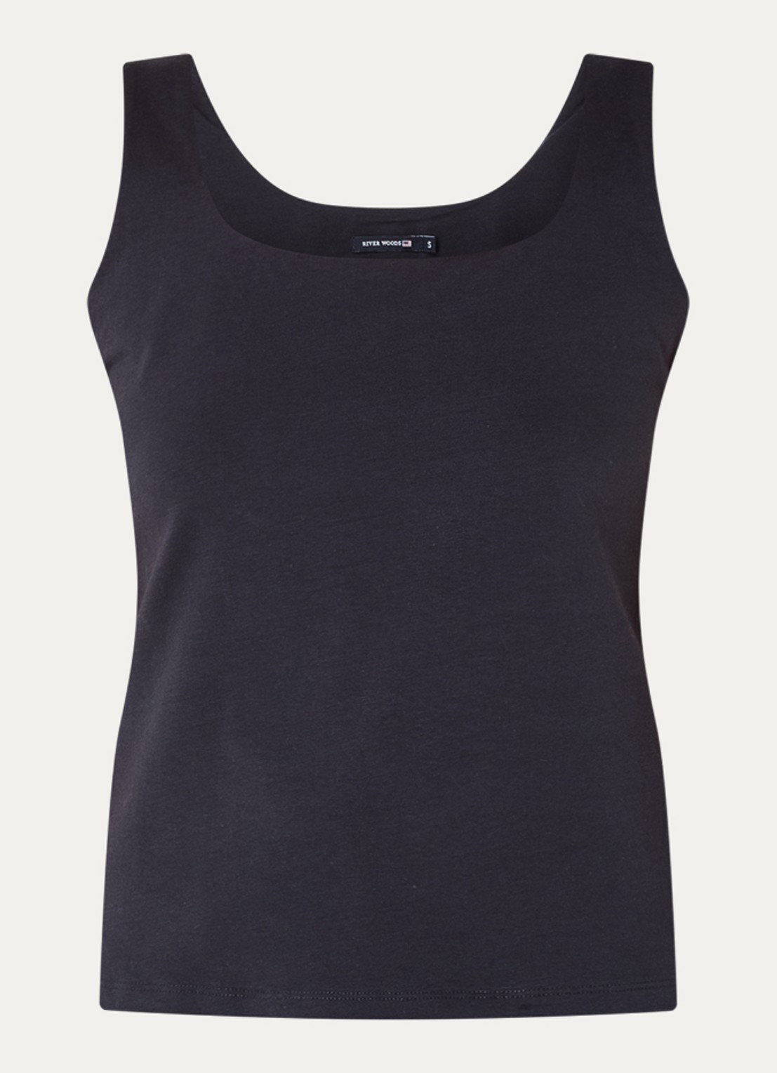 River Woods Tanktop met ronde hals - voorkant donkerblauw