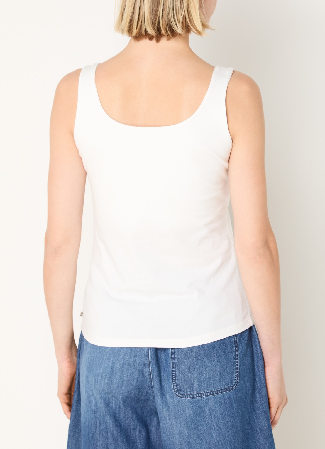 River Woods Tanktop met ronde hals - achterkant 4 gebroken wit